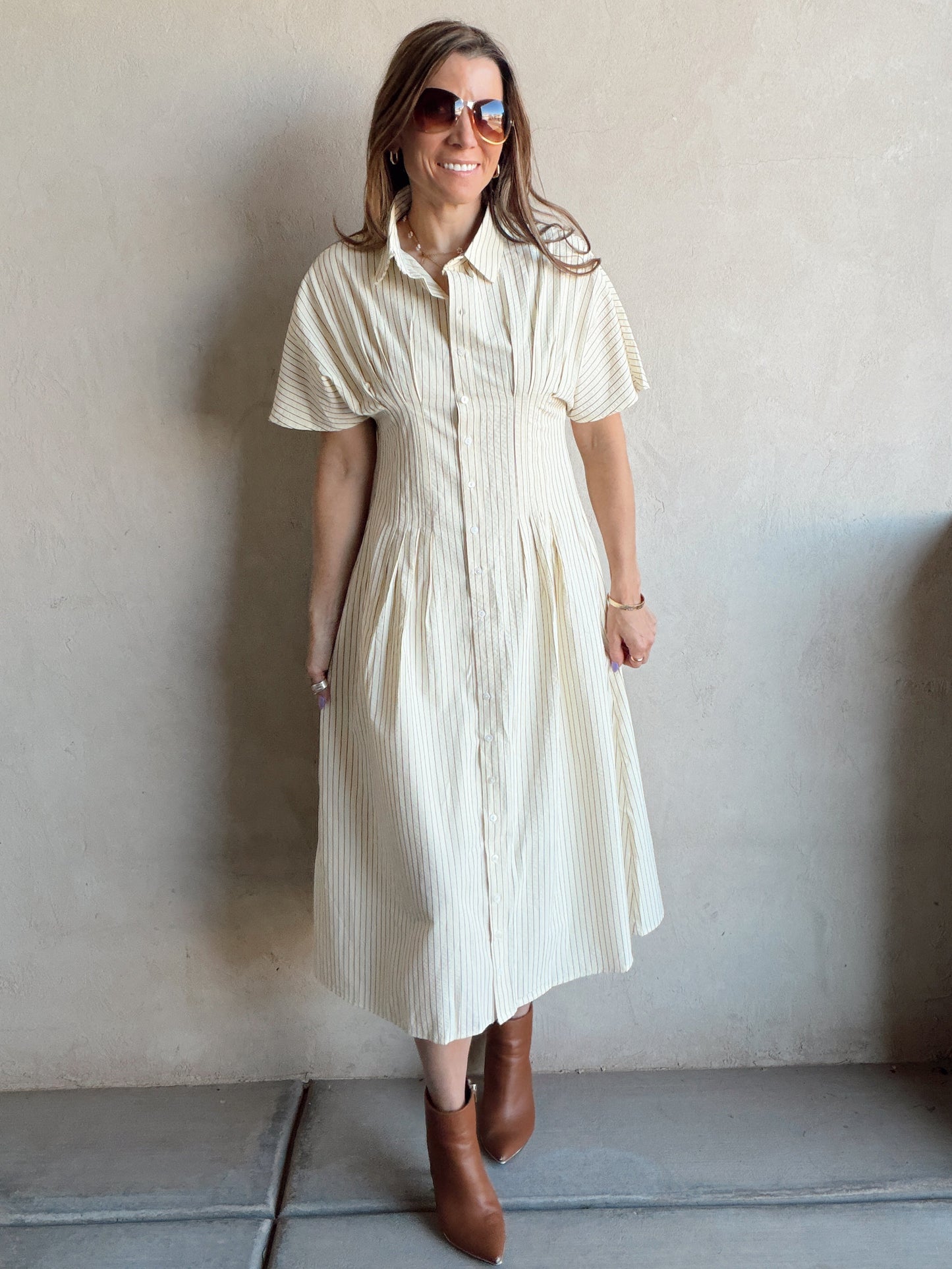 Layna Dress in Butter