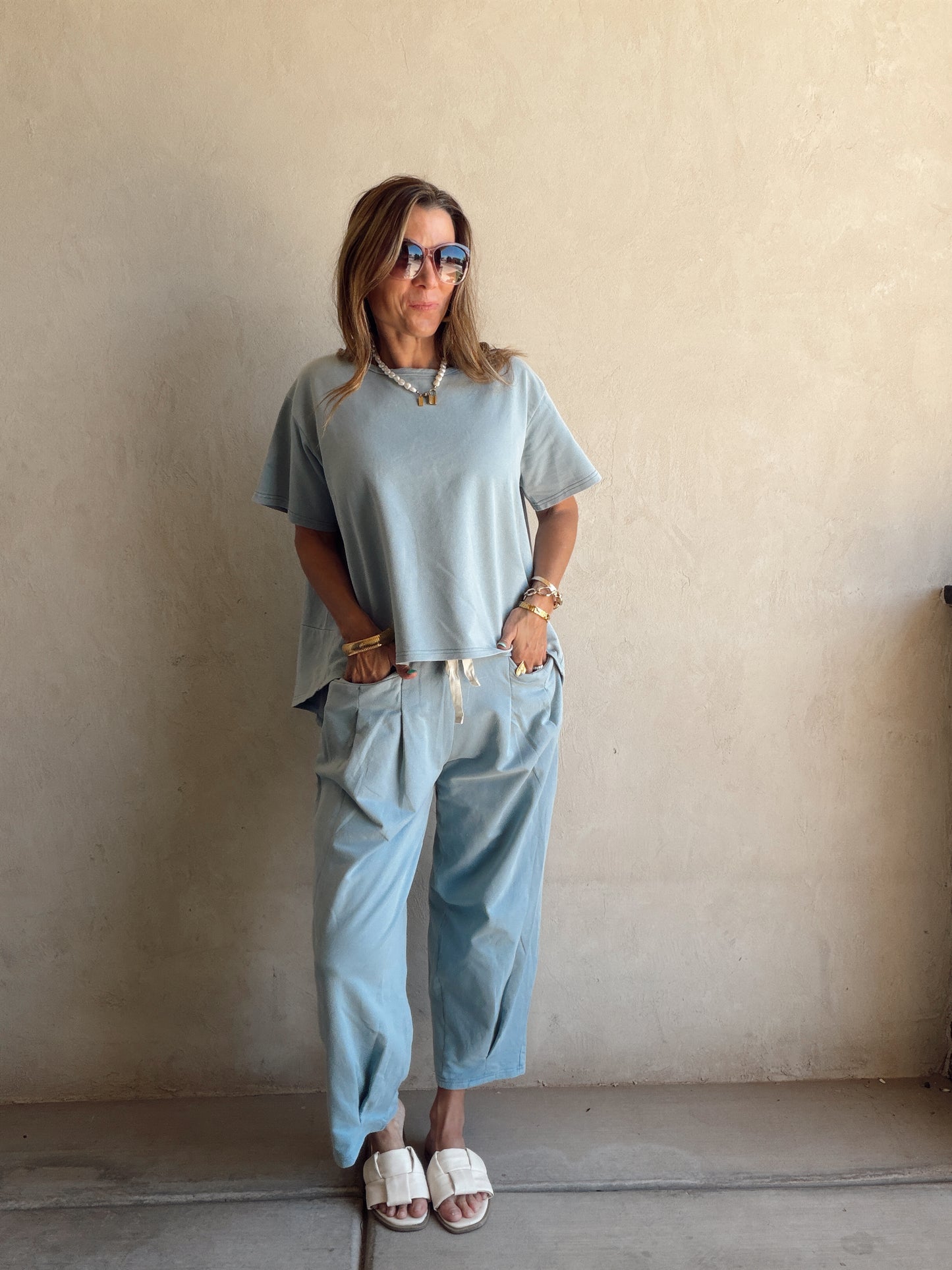Kenna Set in Dusty Blue