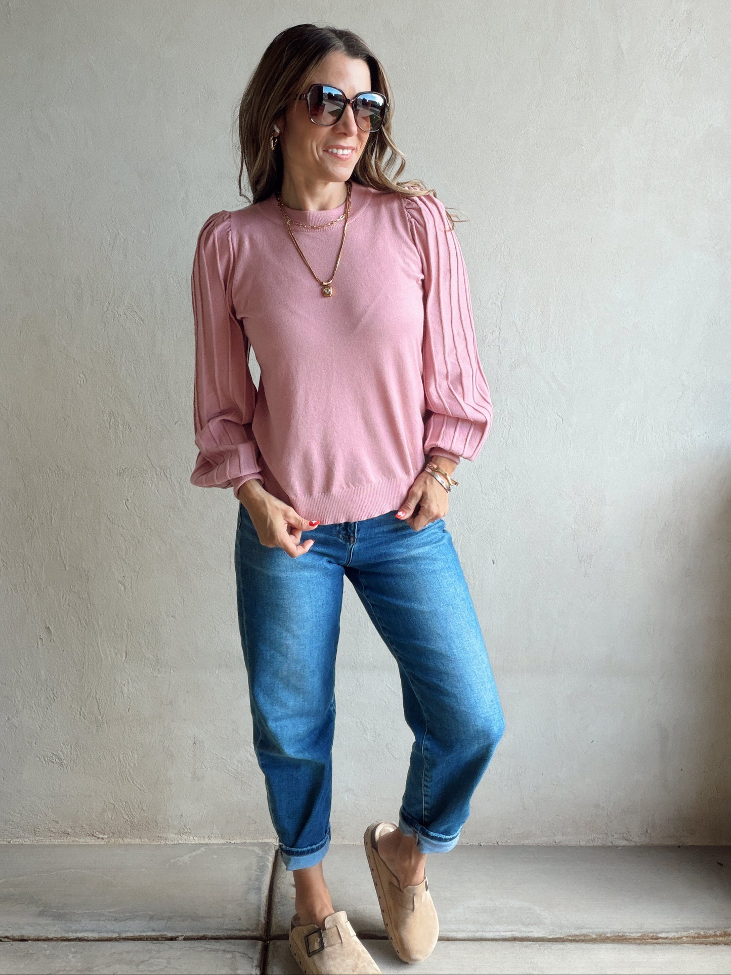 Michelle Sweater in Mauve