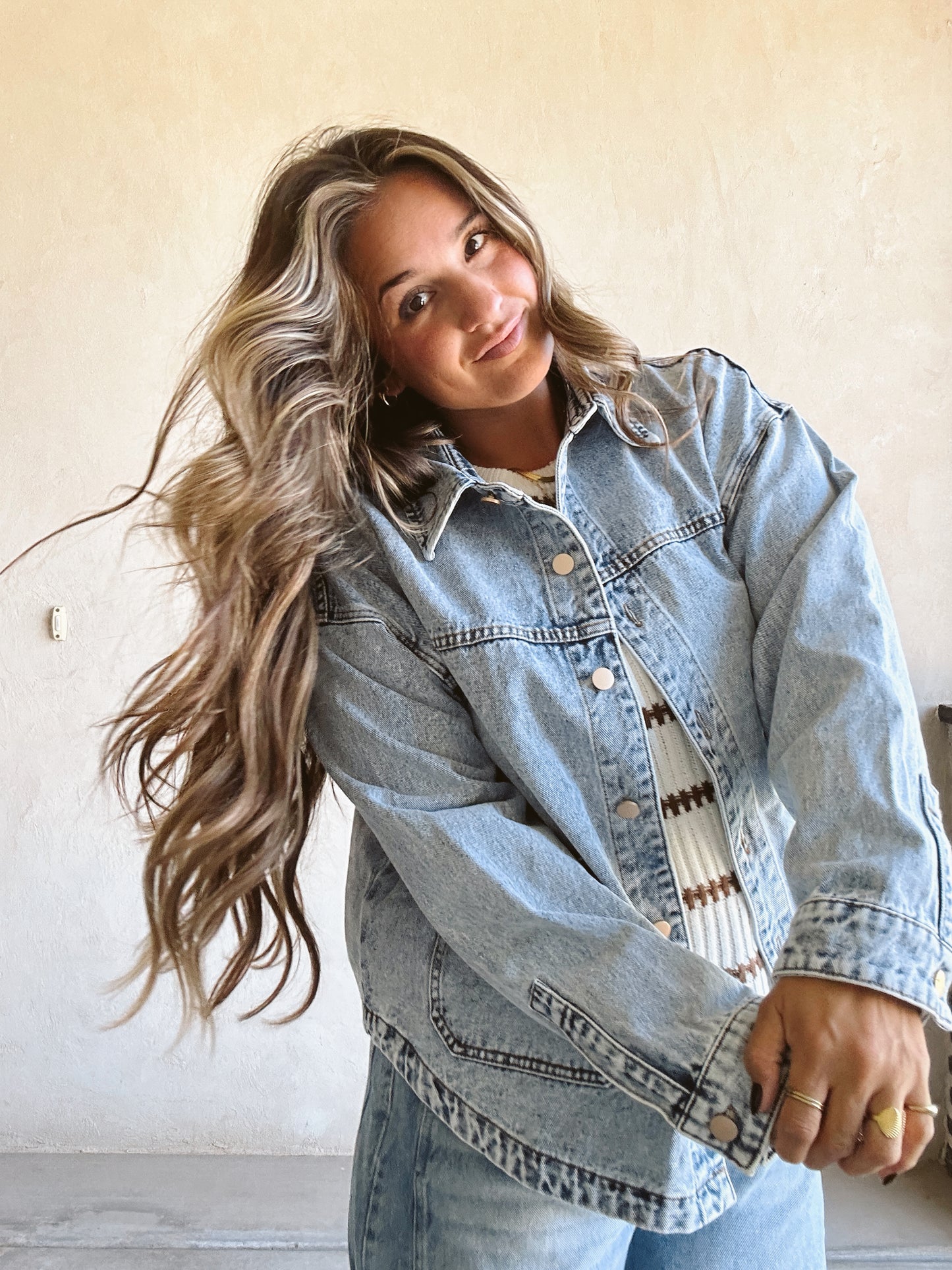 Kesley Denim Jacket in Light Wash