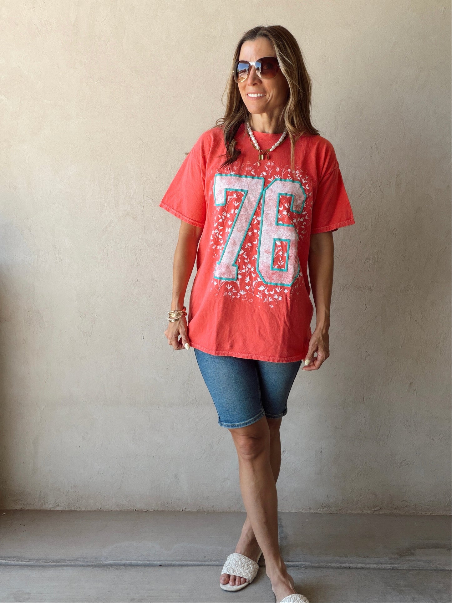 76 Tee in Red