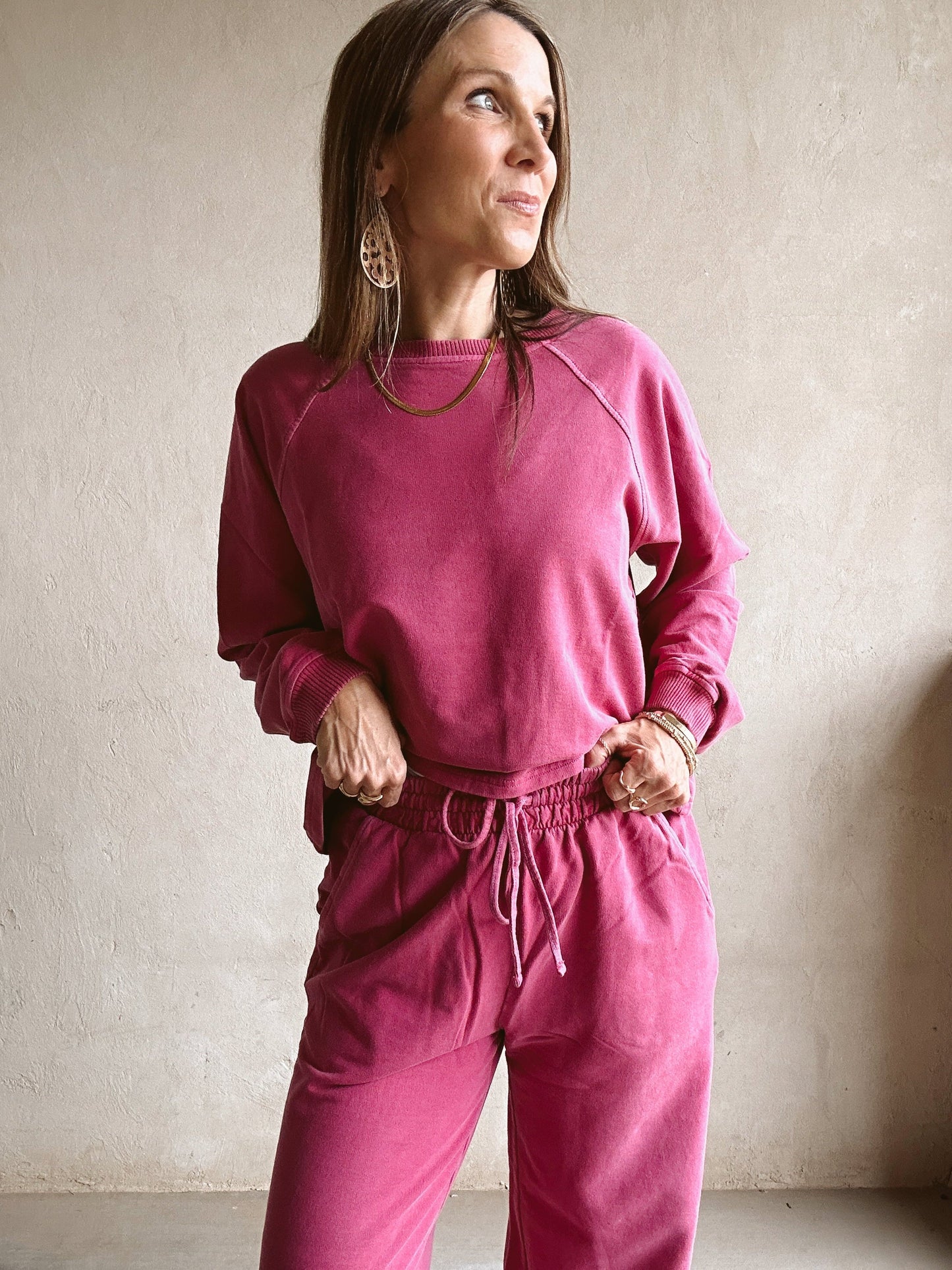 Isla Set in Raspberry