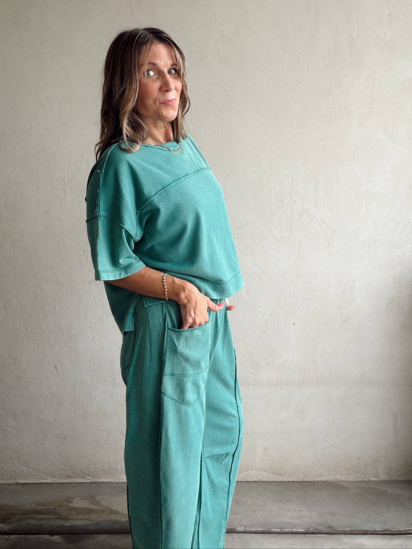 Clara Set in Teal