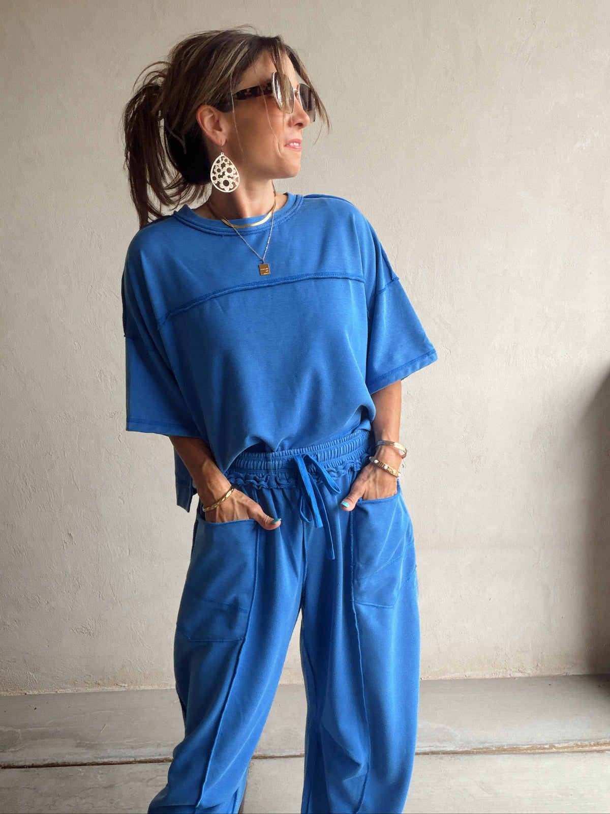 Clara Set in Mineral Washed BYU Blue