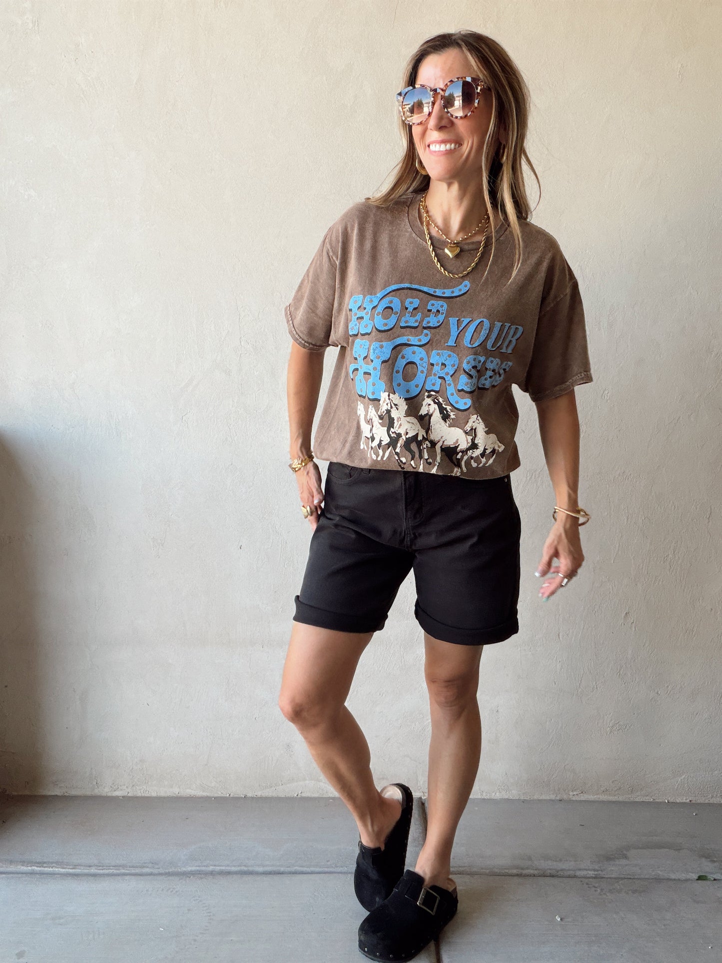 Charity Bermuda Shorts in Black