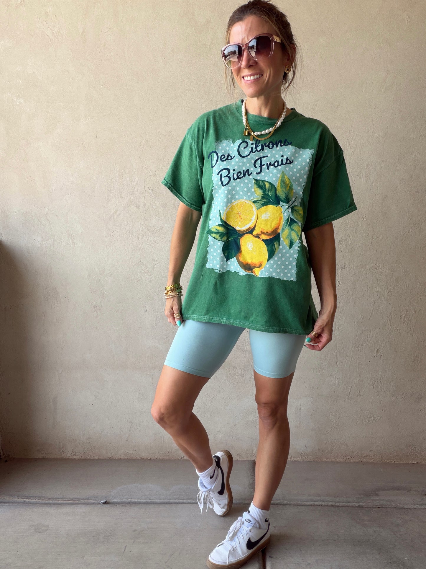 Lemon Tee in Mineral Washed Green