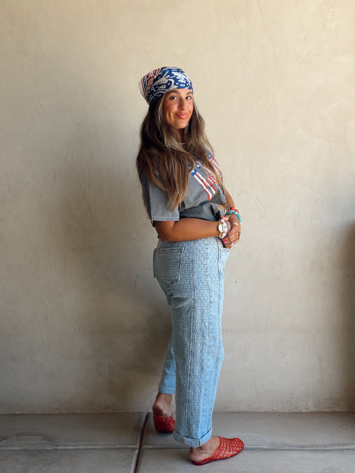 Lilly Light Wash Barrel Jeans