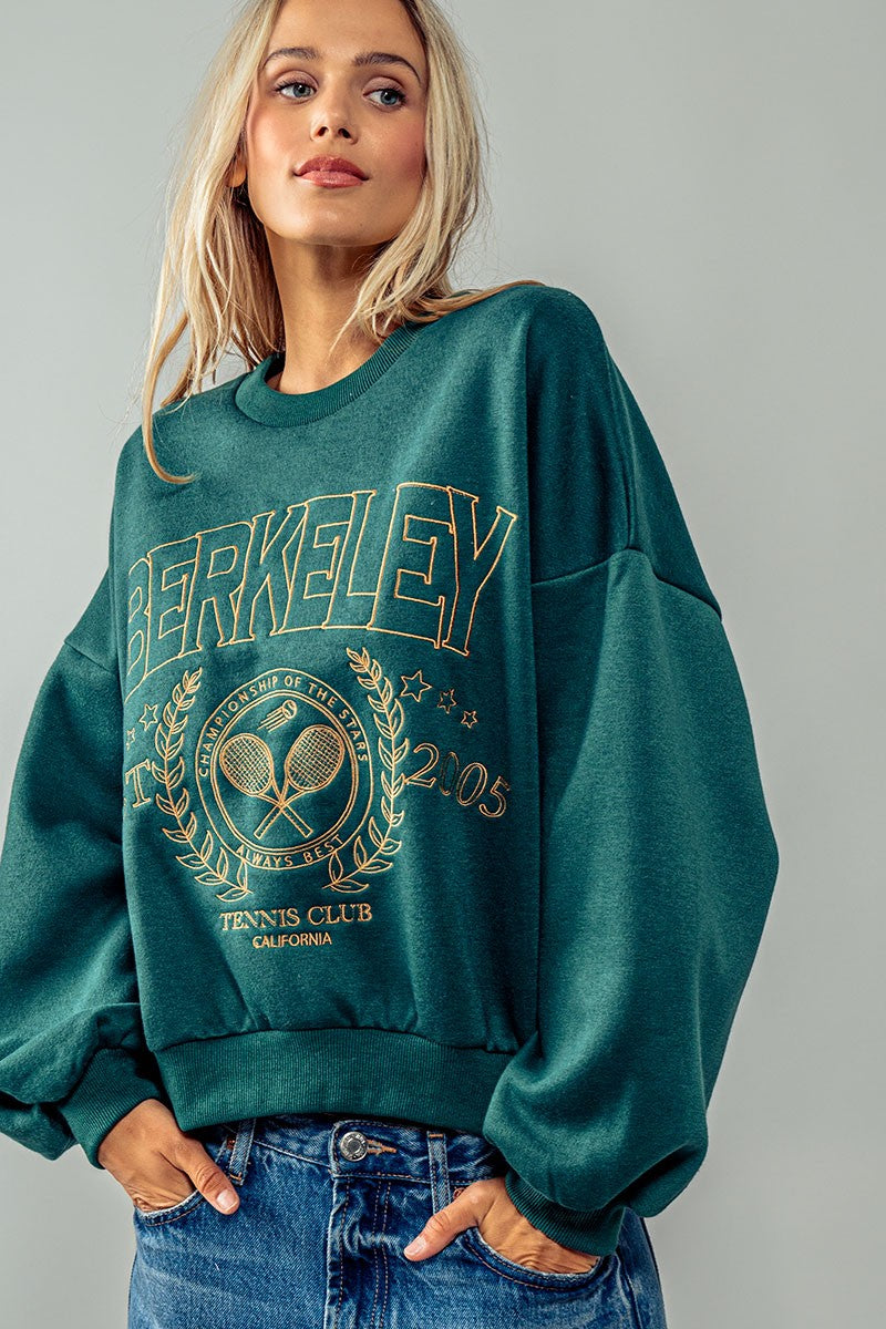 Berkeley Sweatshirt in Hunter Green