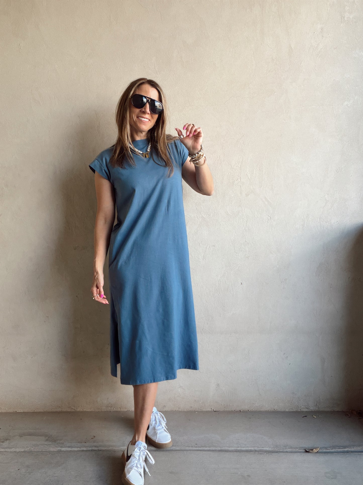 Mindi Dress in Blue