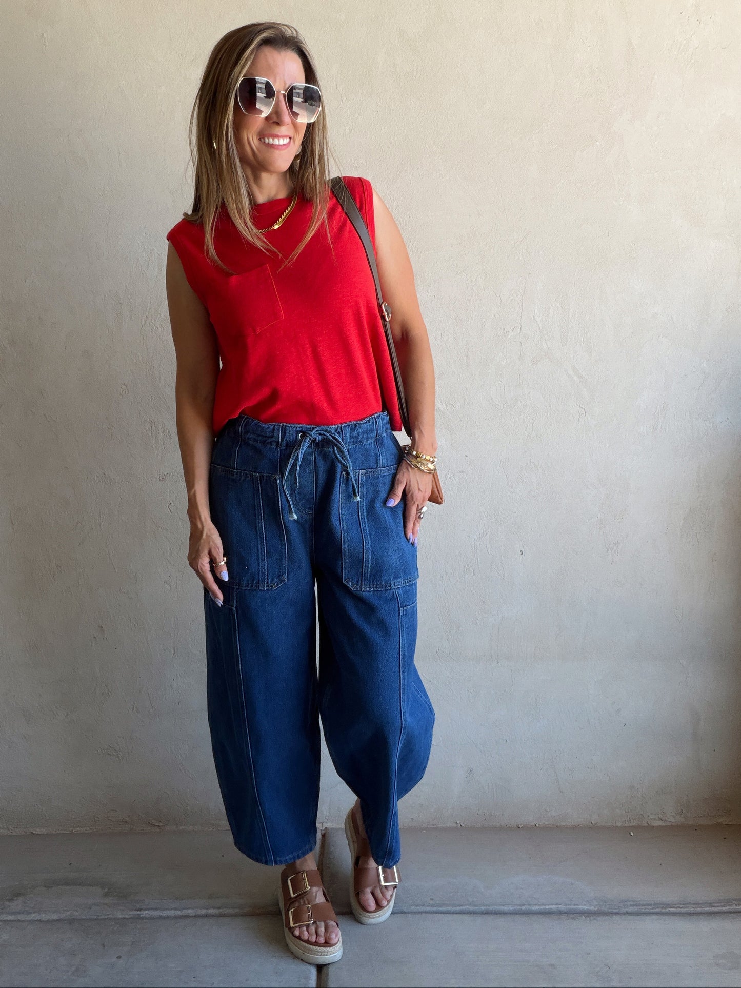 Kira Denim Pants in Dark Wash