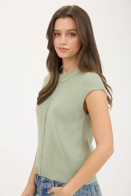 Marcy Top in Sage