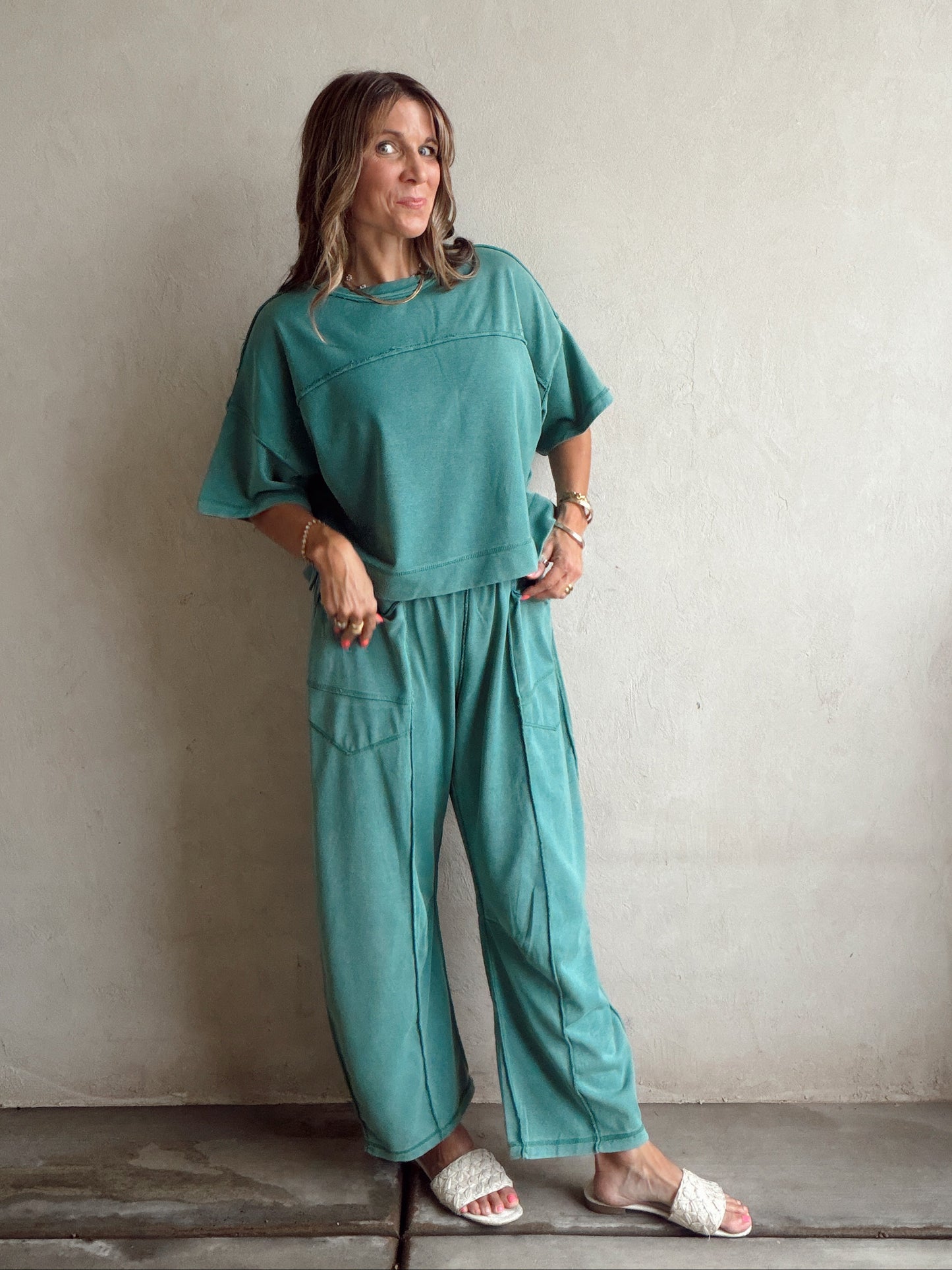 Clara Set in Teal