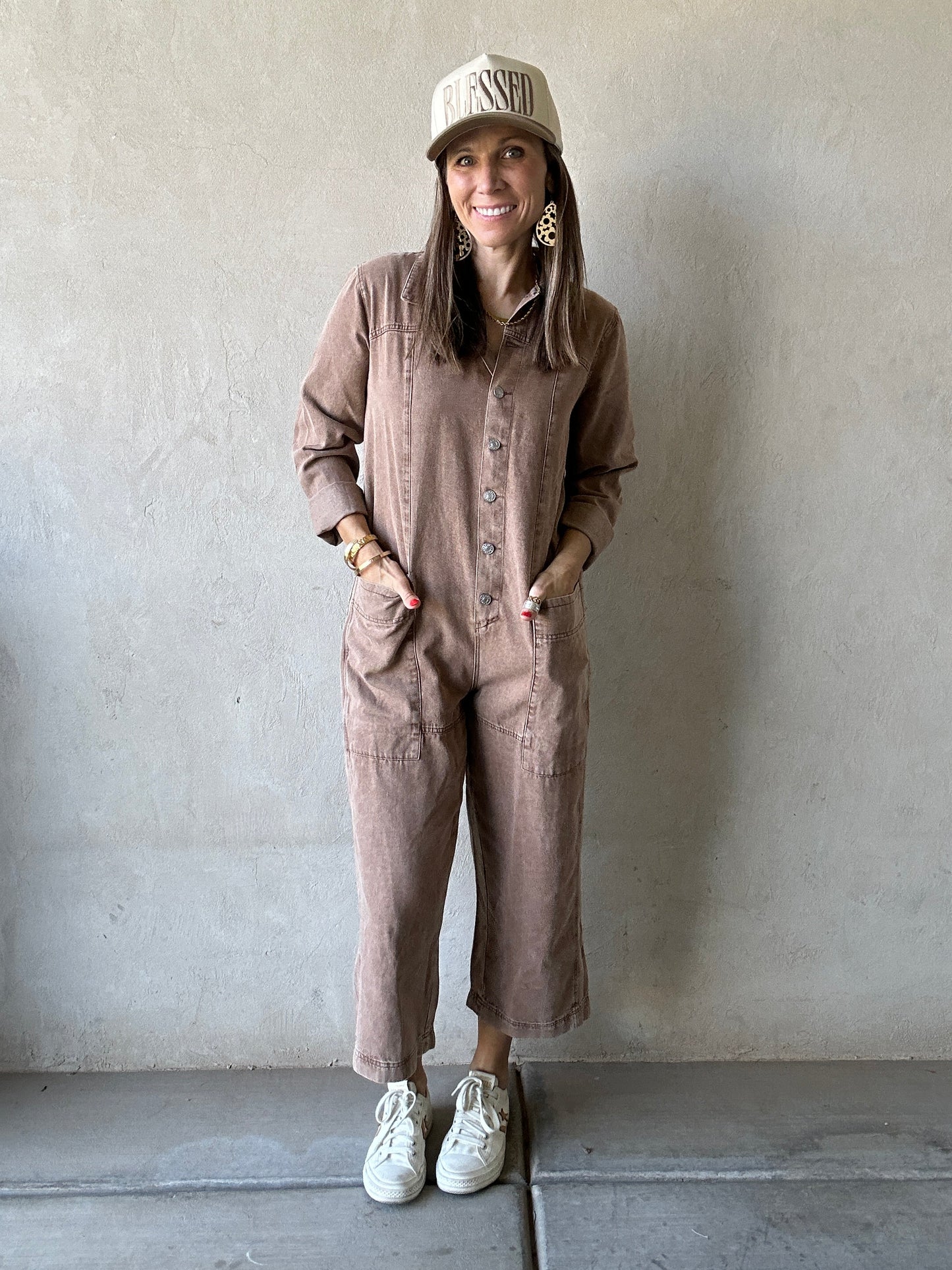 Janella Jumpsuit in Chocolate