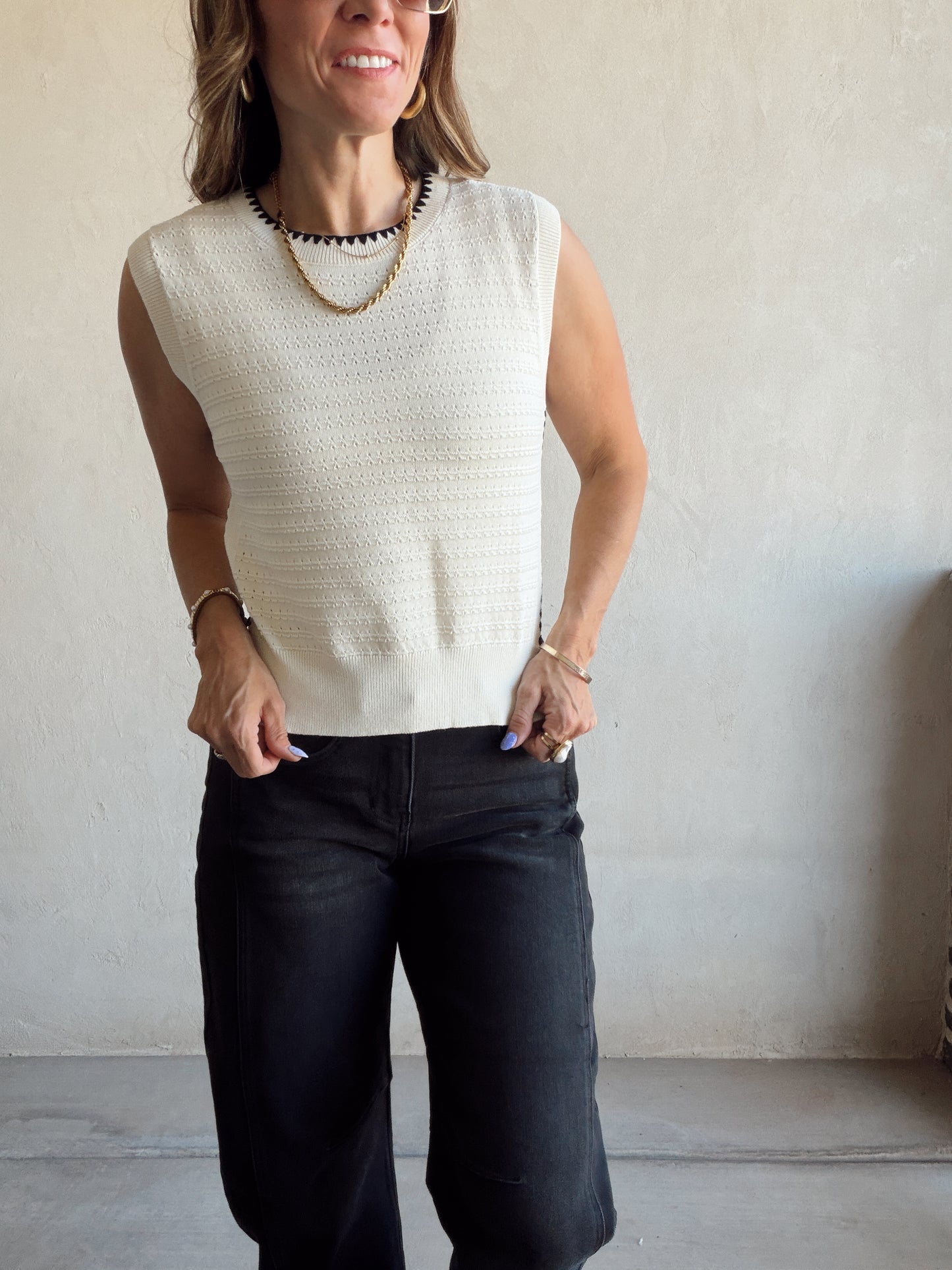 Indy Tank in Cream