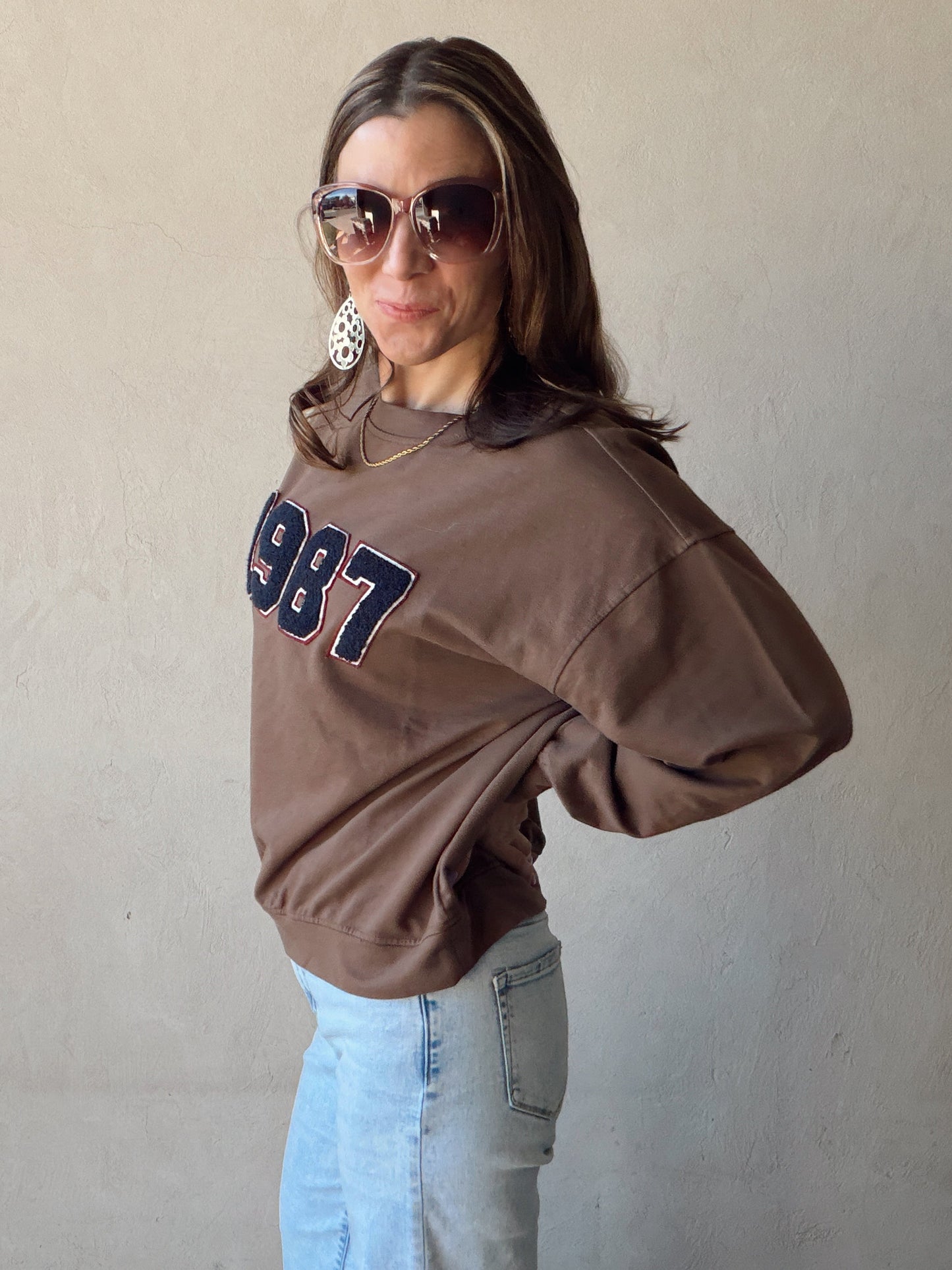 1987 Sweatshirt in Chocolate
