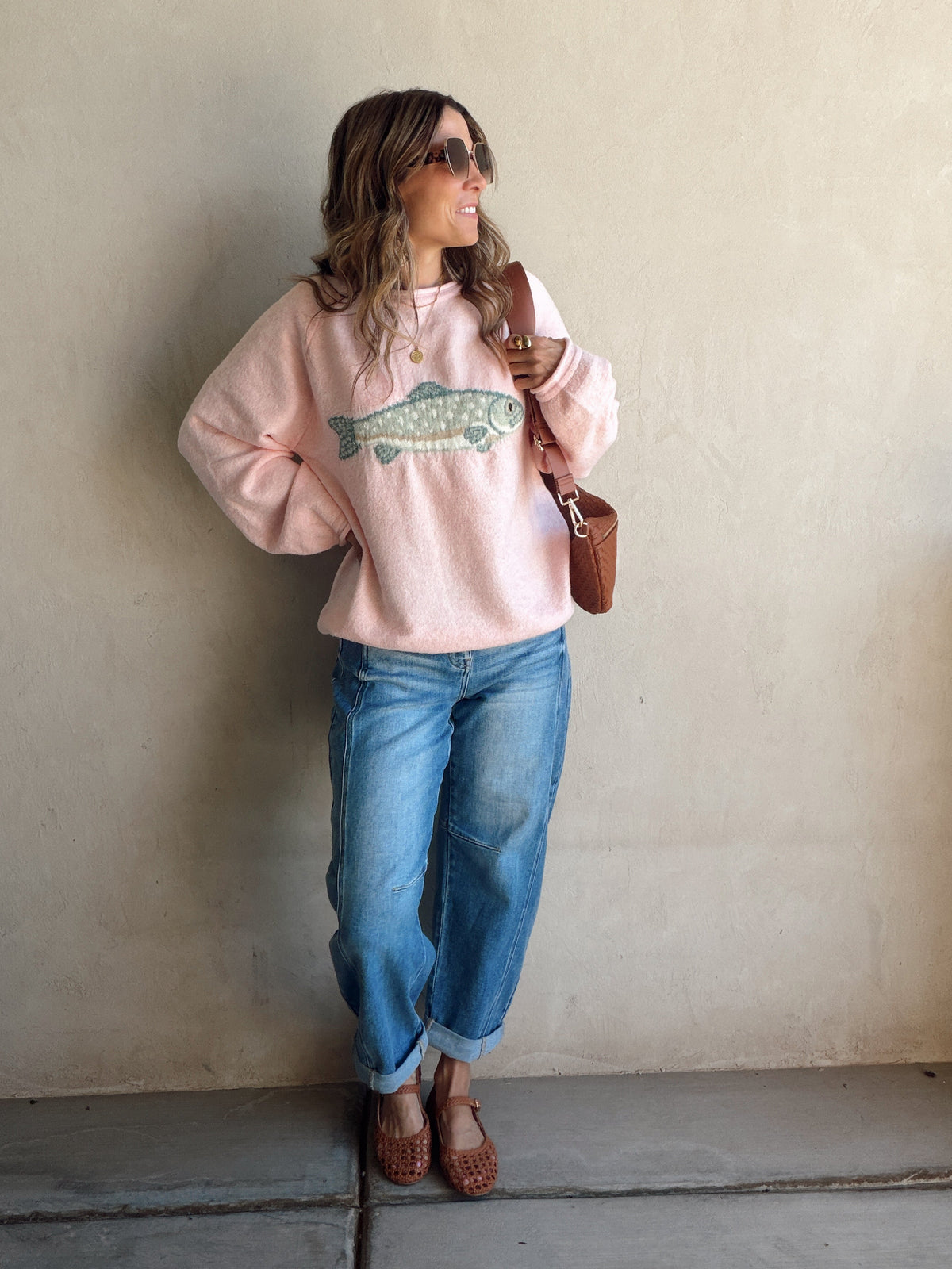 Tina Trout Sweater in Pink