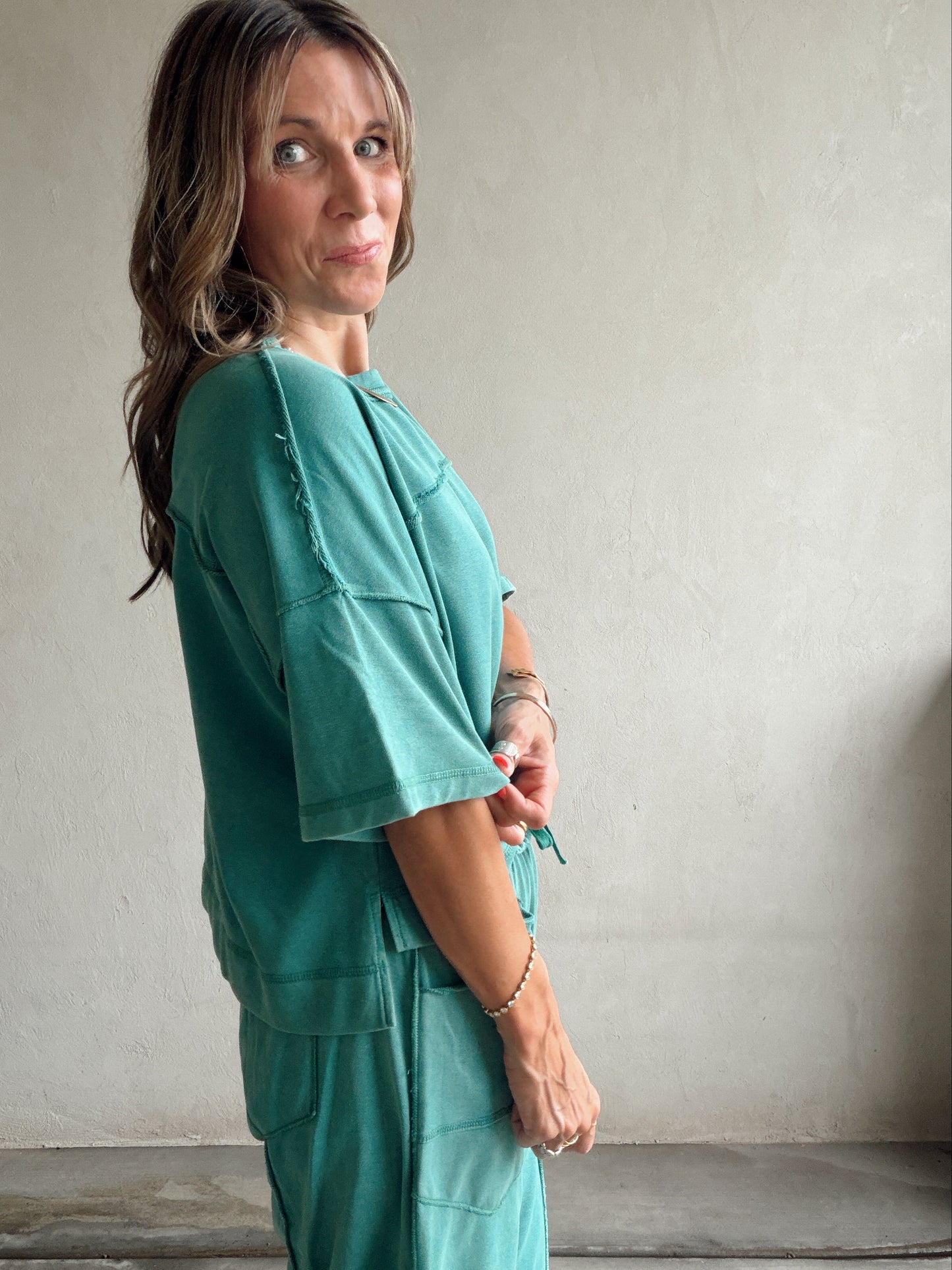 Clara Set in Teal