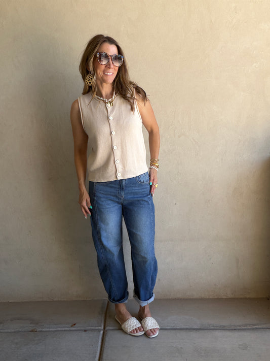 Amanda Vest in Cream