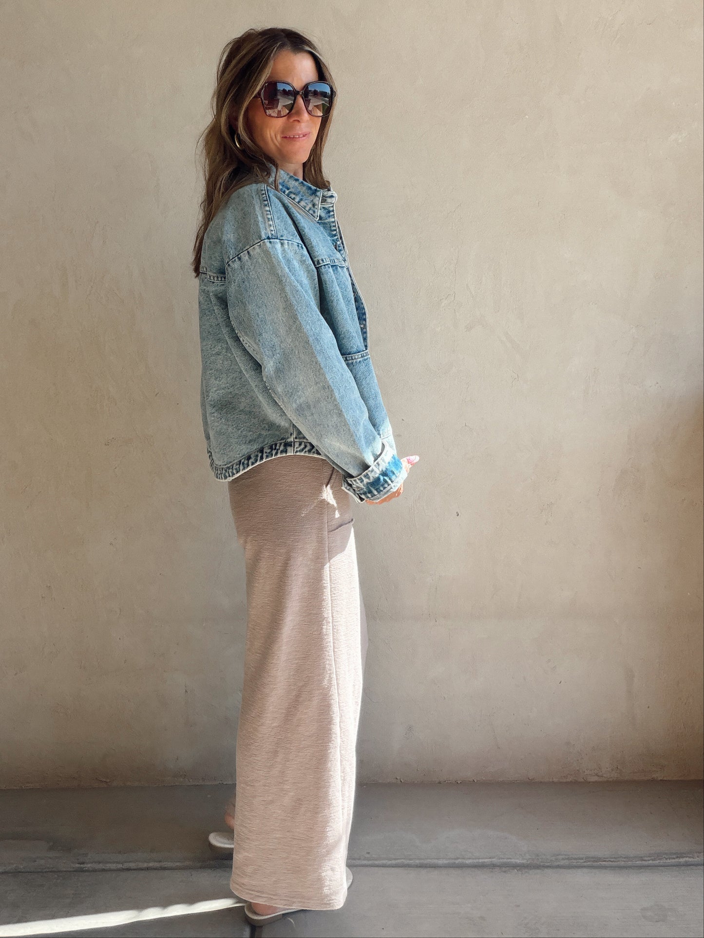 Rebecca Distressed Denim Jacket