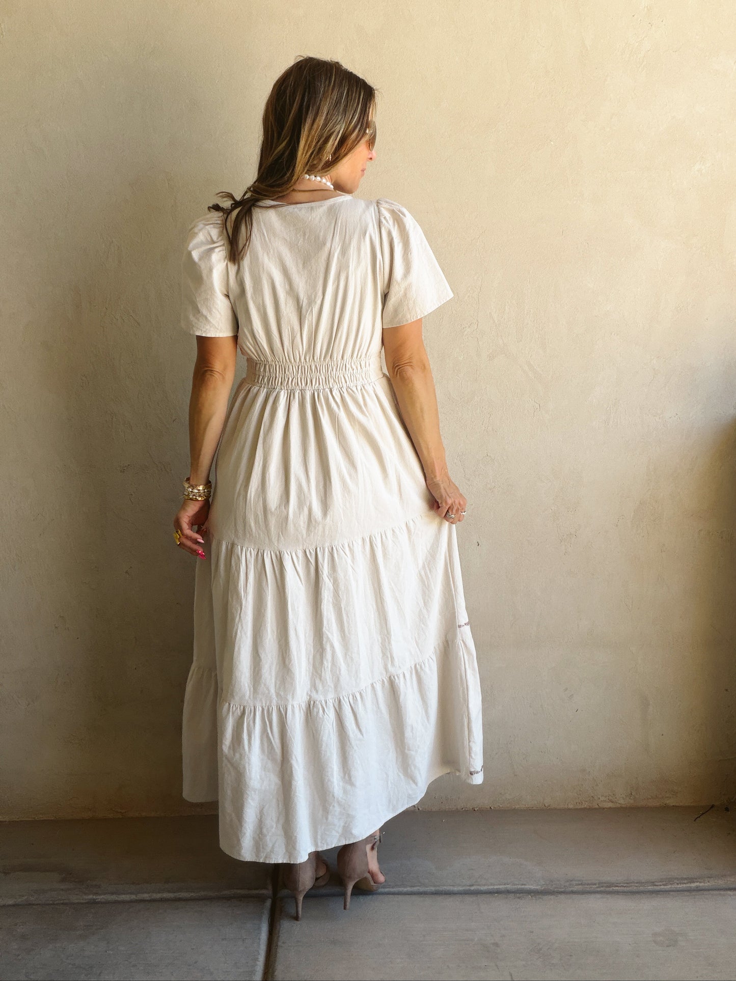 Perry Dress in Oatmeal