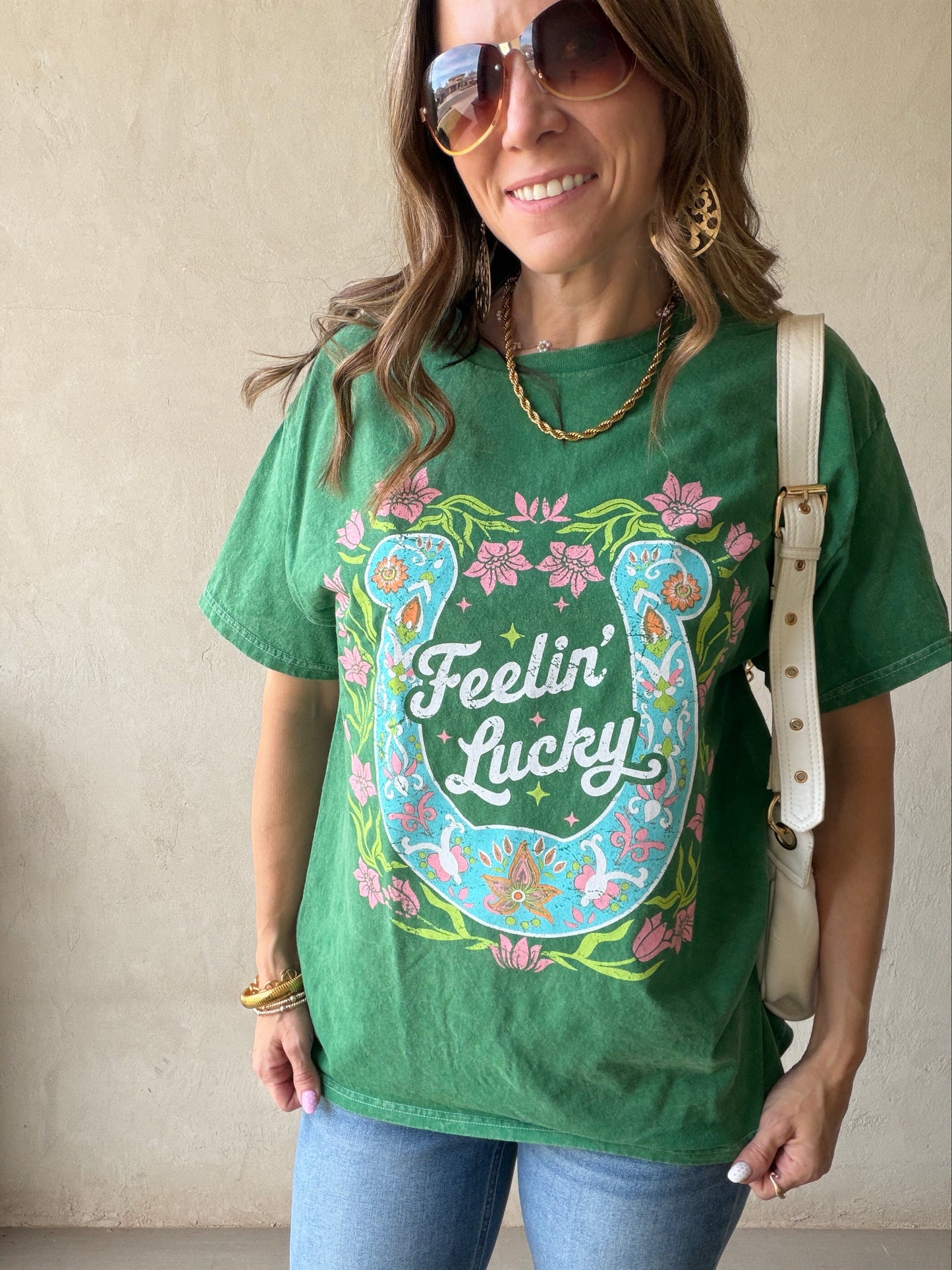 Feeling Lucky Tee in Green