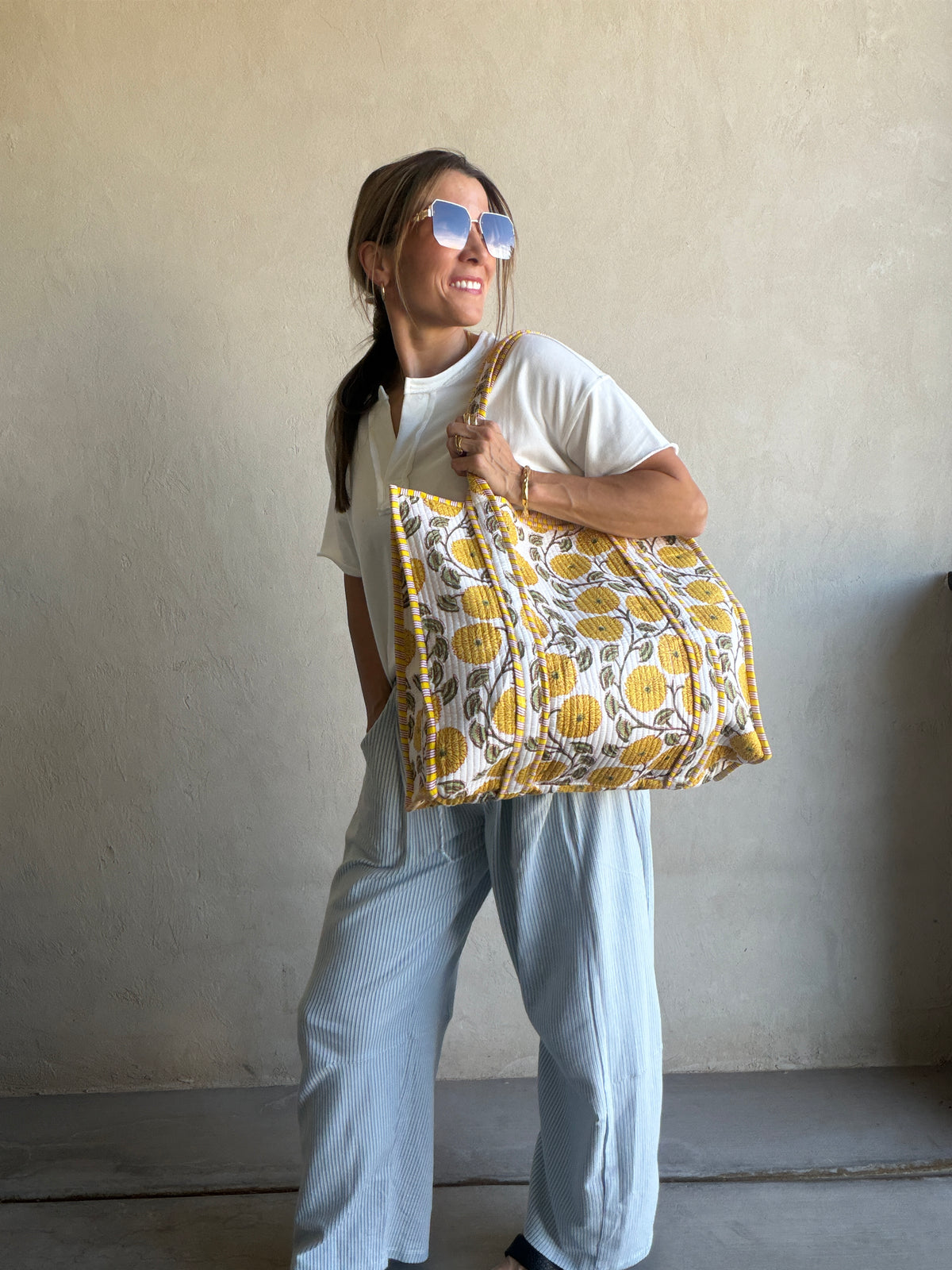 Steph Quilted Tote Bag