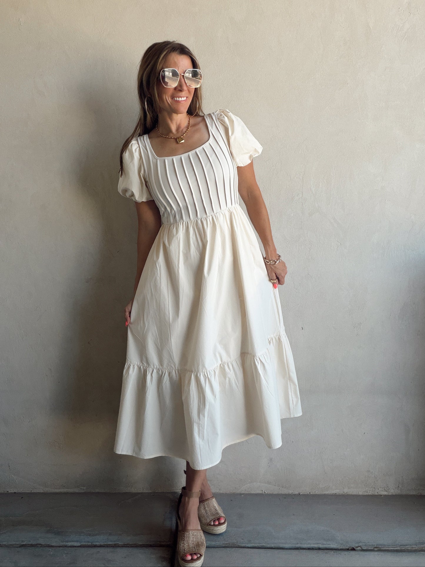 Julie Dress in Cream
