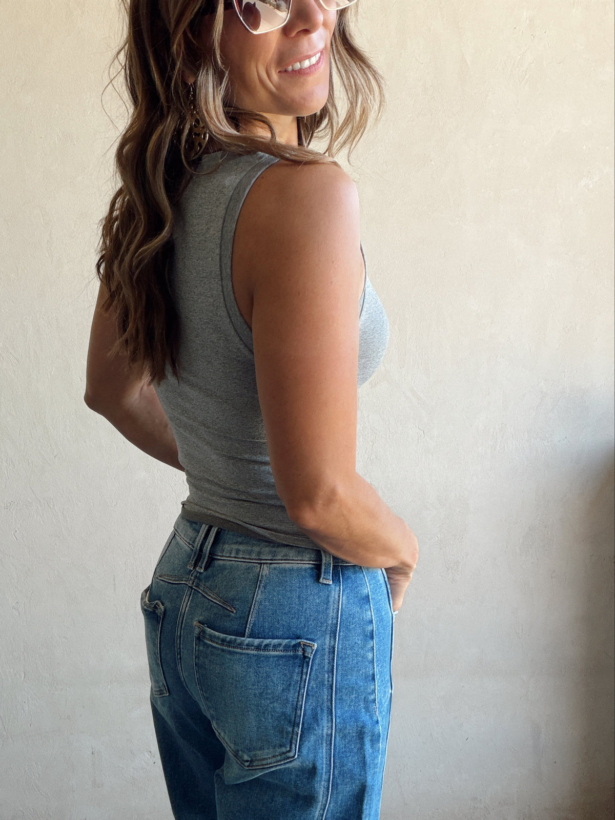 Aubrey Tank in Gray