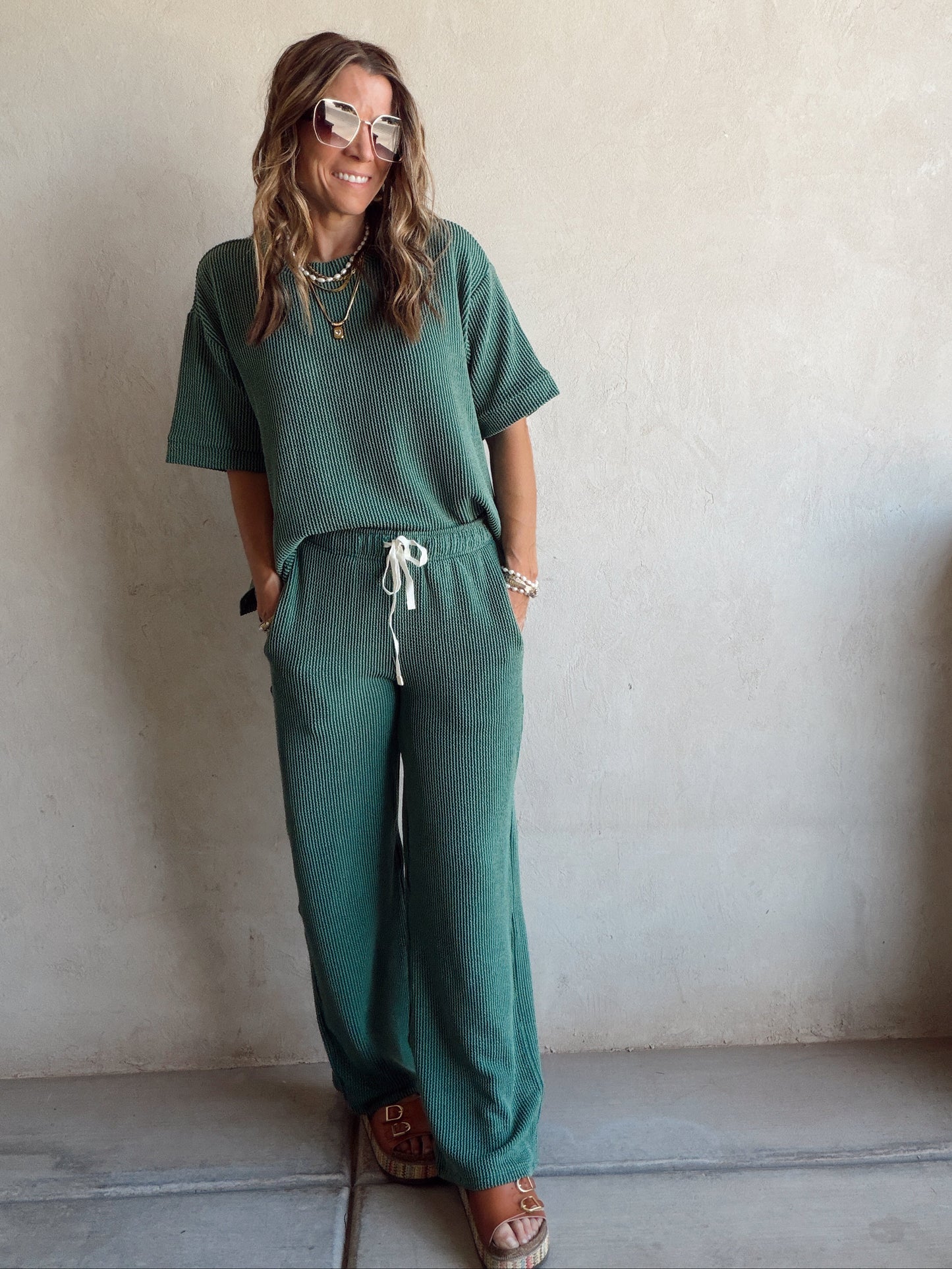 Ruby Set in Green
