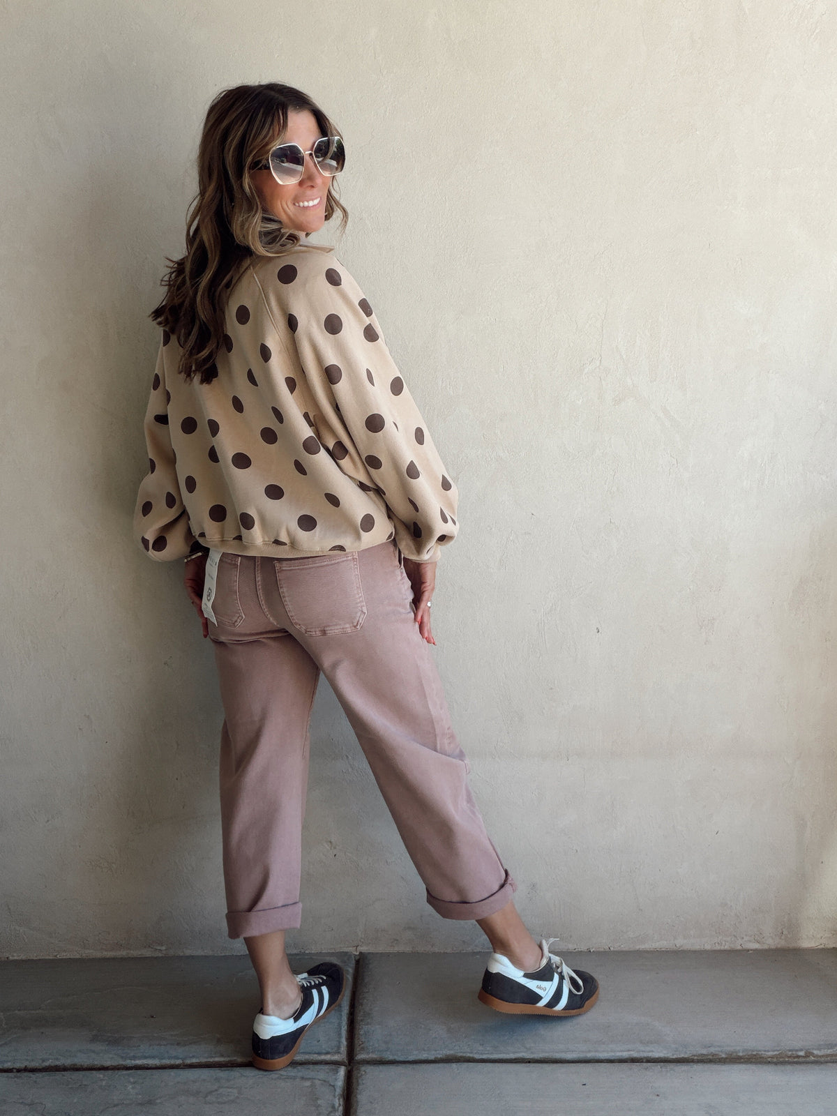 Rene Risen Jeans in Mauve