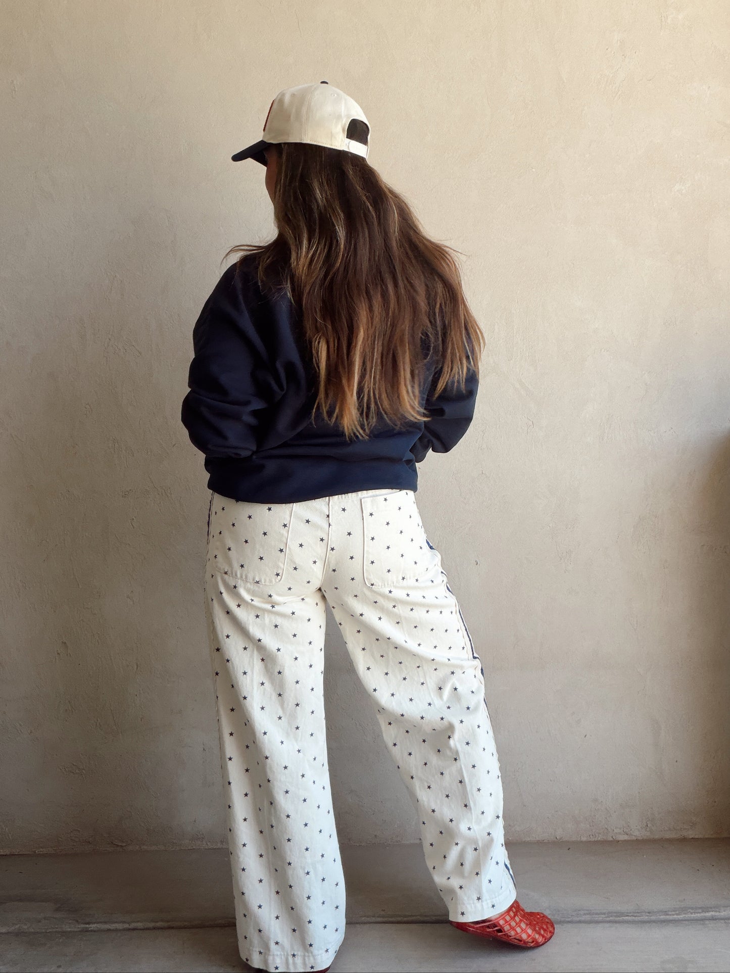 Alana Star Pants in Cream