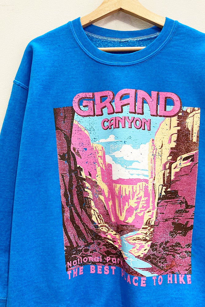 Grand Canyon Sweatshirt in Royal Blue