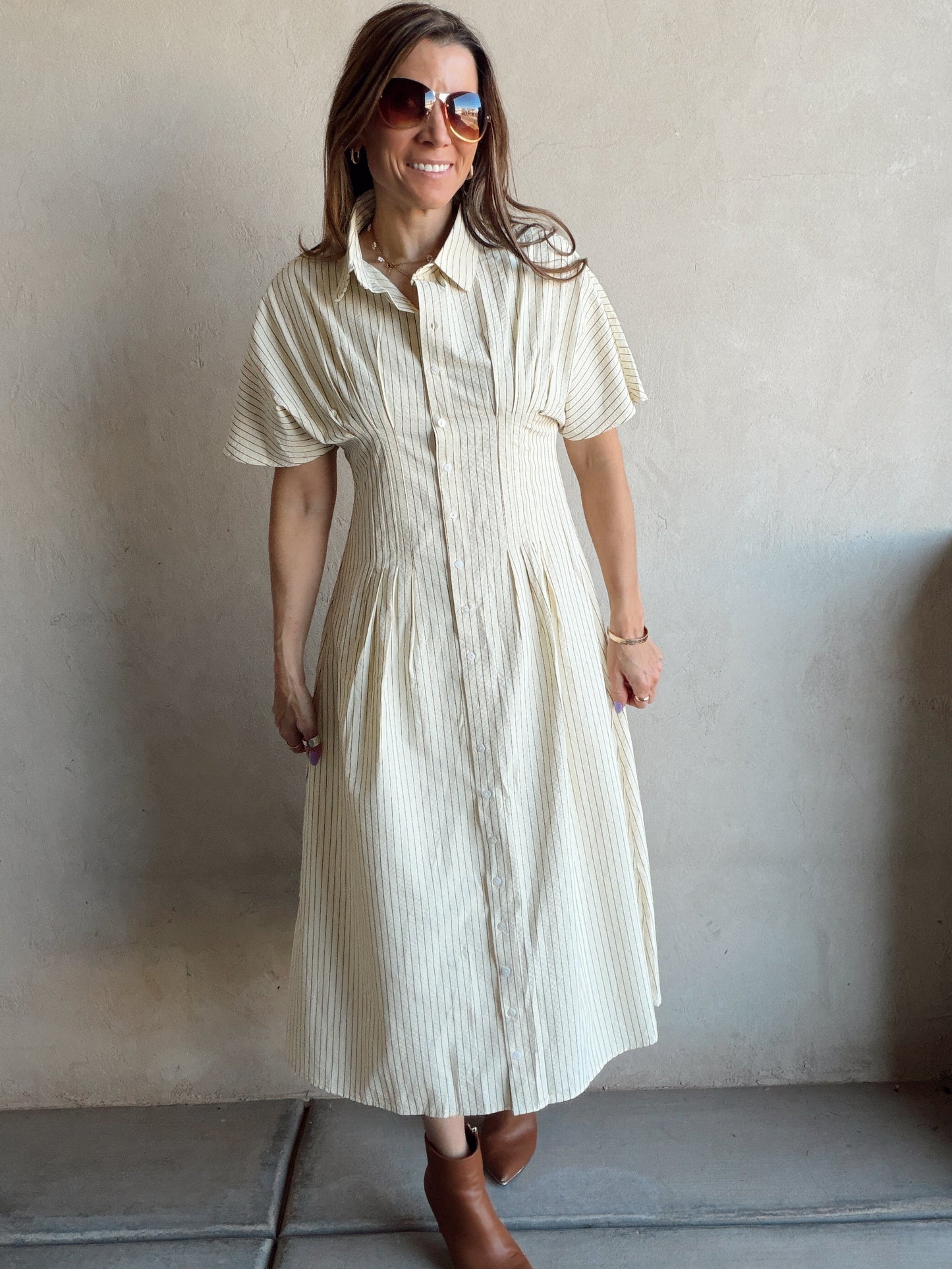 Layna Dress in Butter
