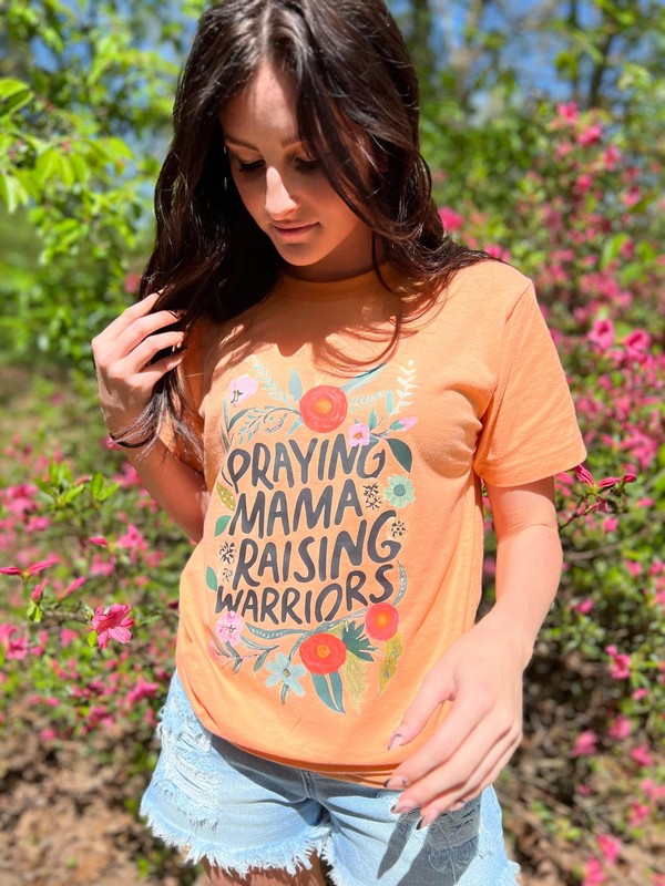 Praying Mama Raising Warriors Tee