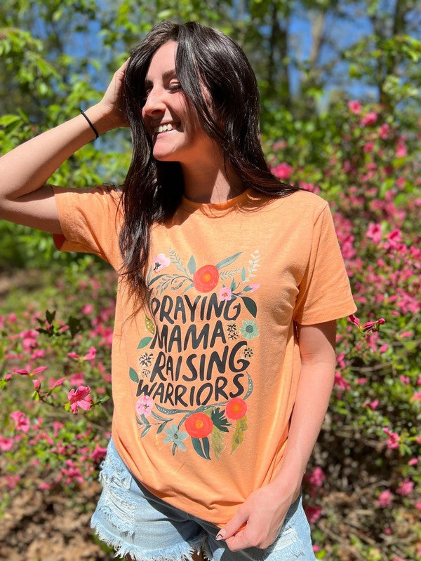 Praying Mama Raising Warriors Tee