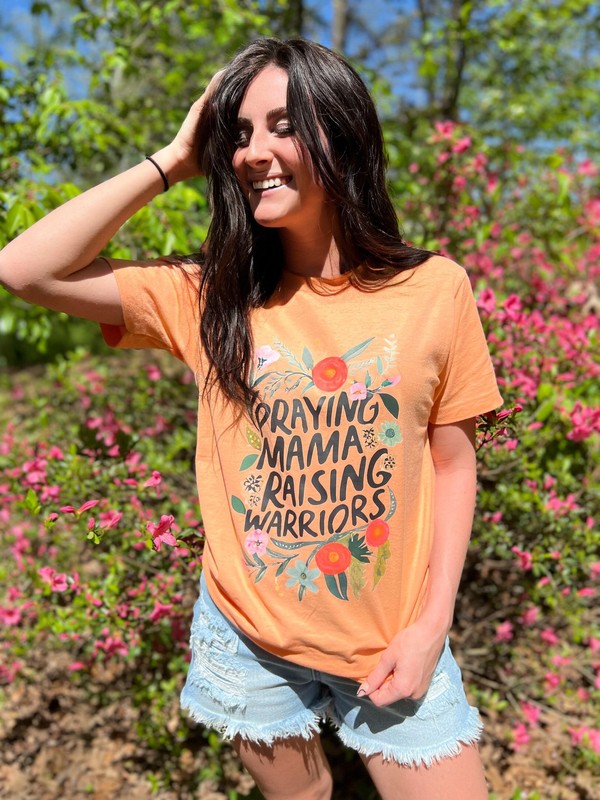 Praying Mama Raising Warriors Tee