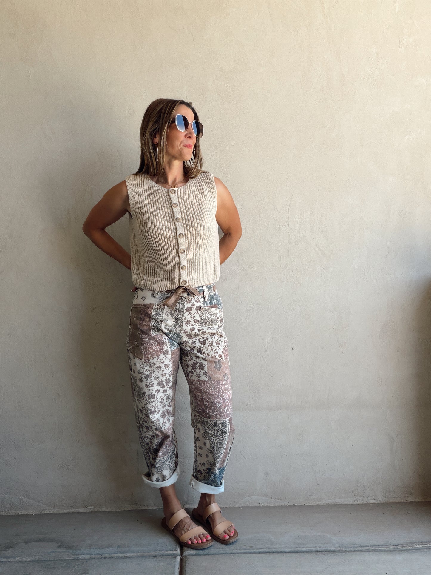 Hadley Quilted Drawstring Barrel Pants