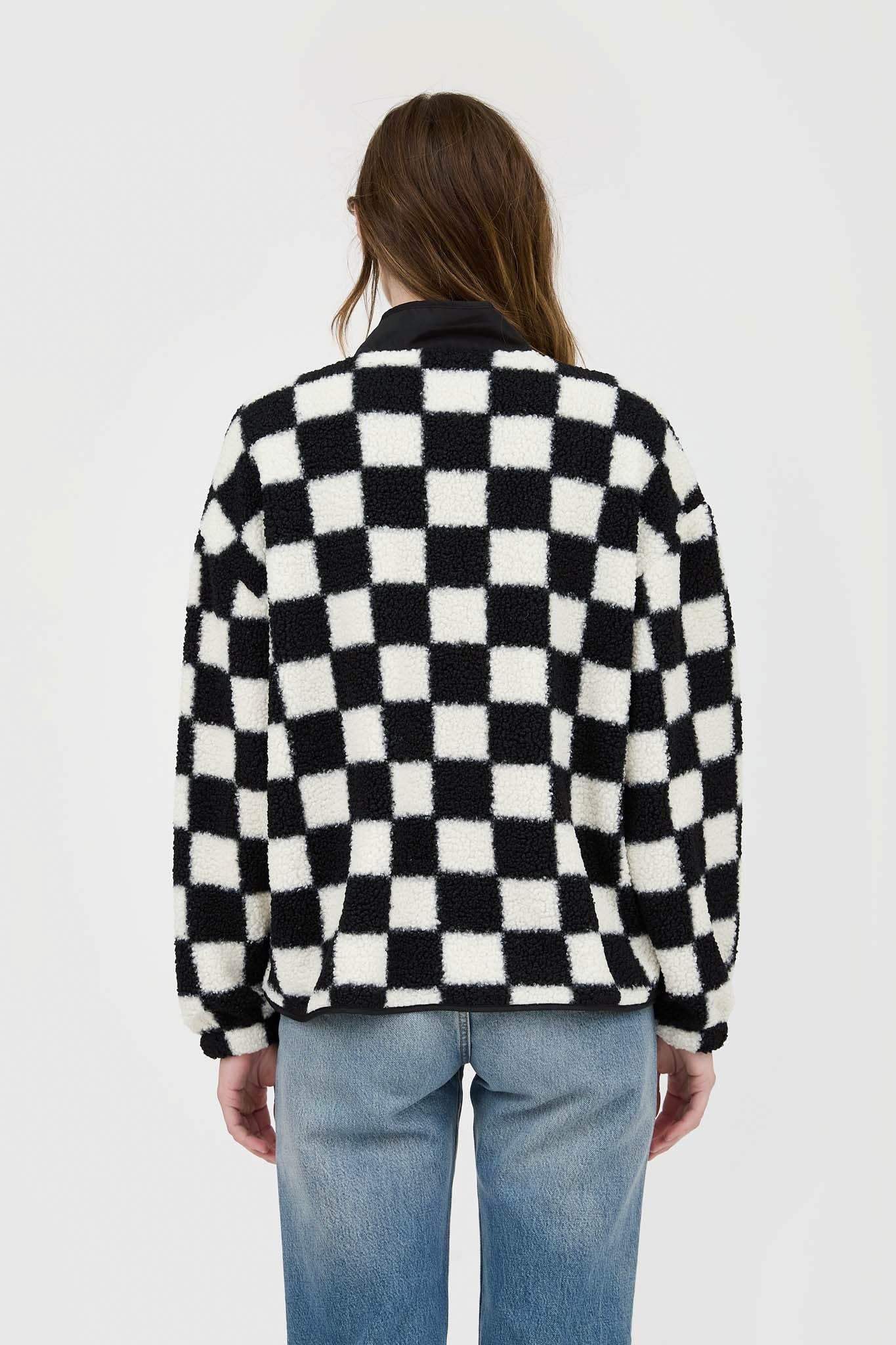 Chelsey Checkered Jacket in Black