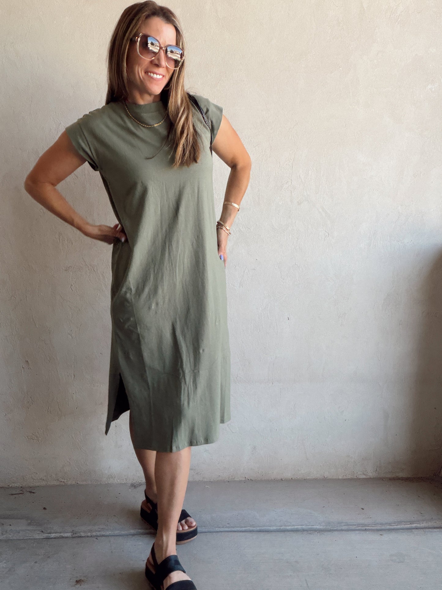 Mindi Dress in Olive