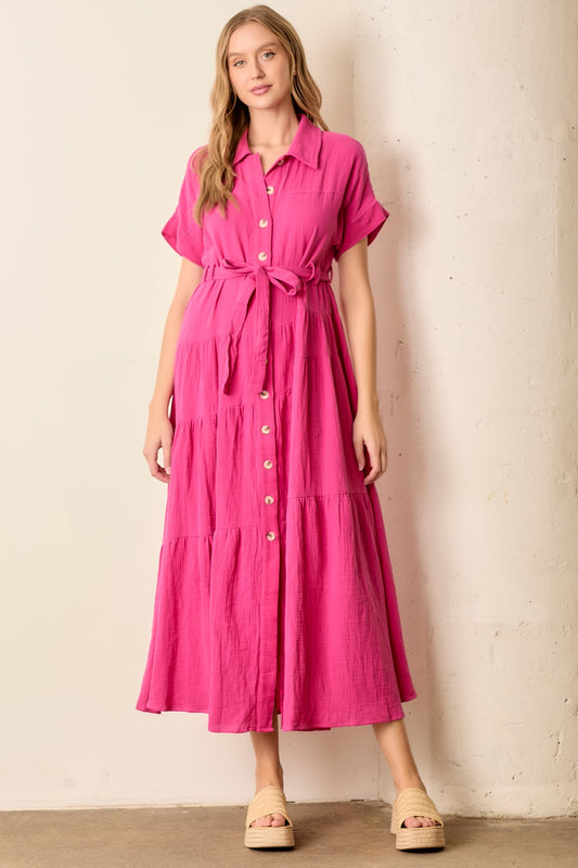 Hannah Dress in Pink