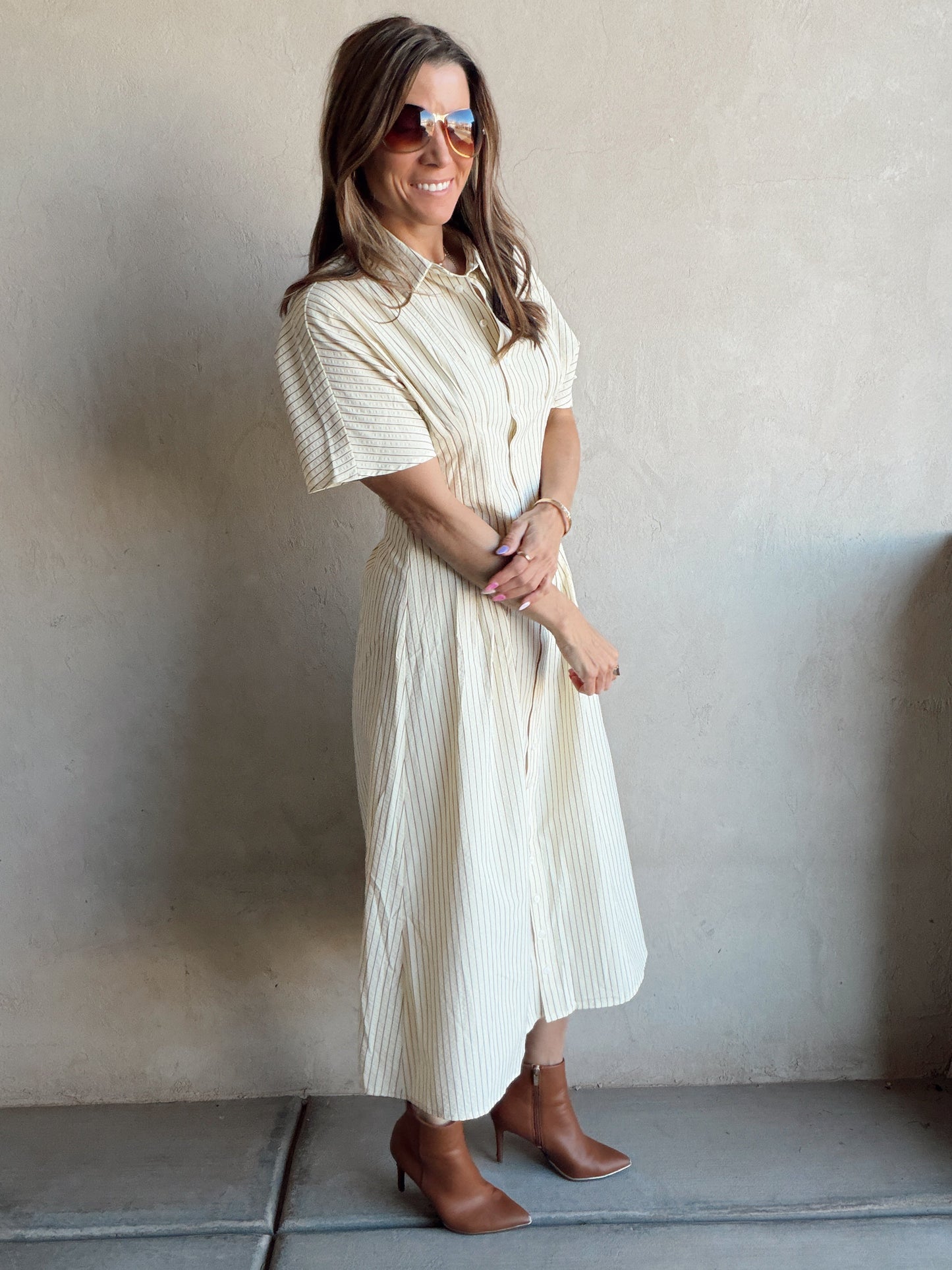 Layna Dress in Butter