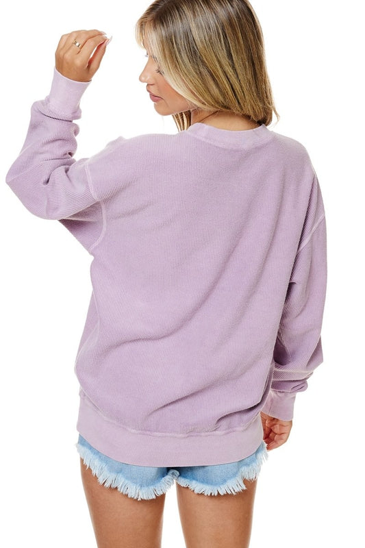 Vintage Free Bird Pullover in Lilac