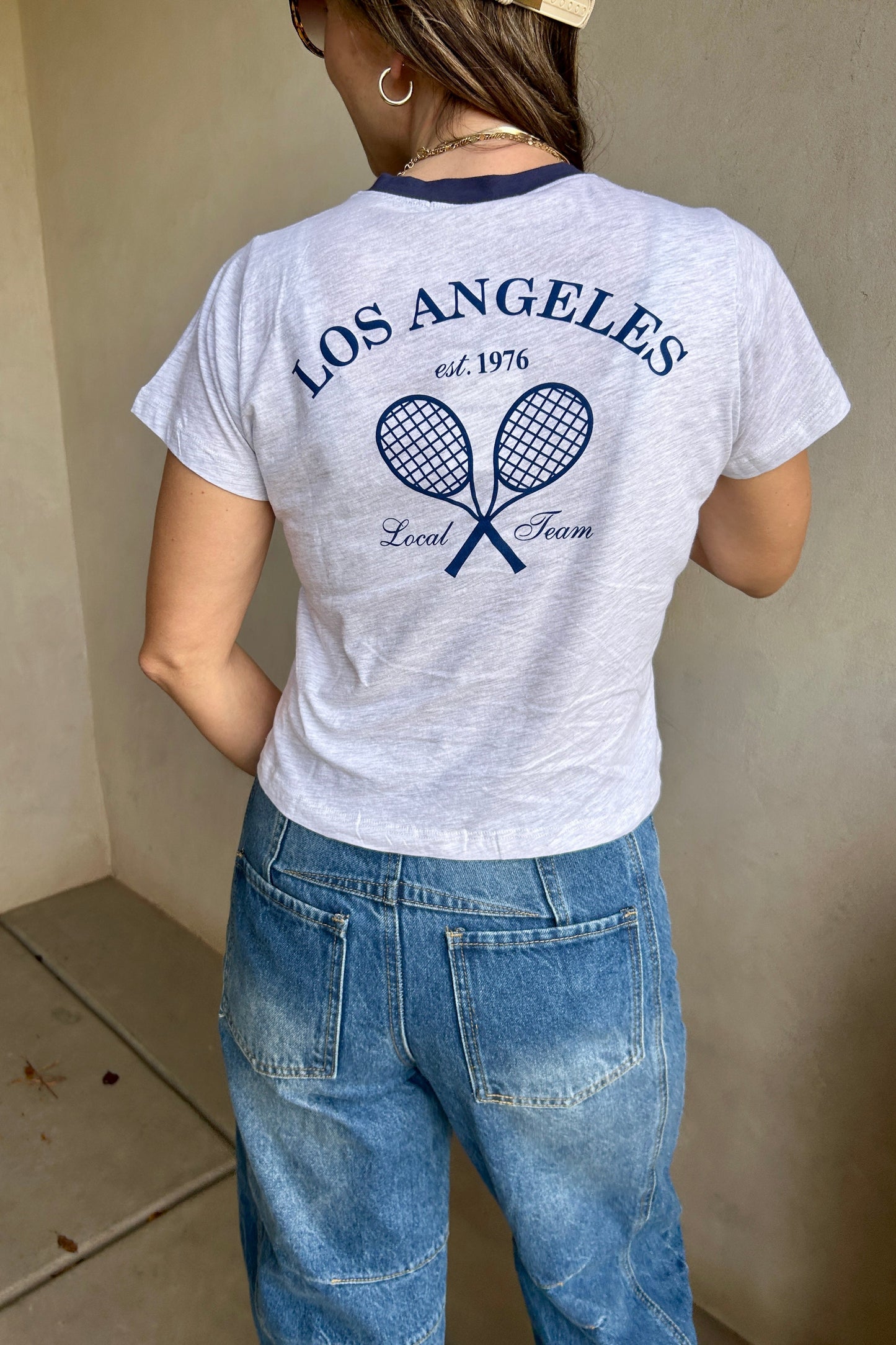 Los Angeles Tee in Gray