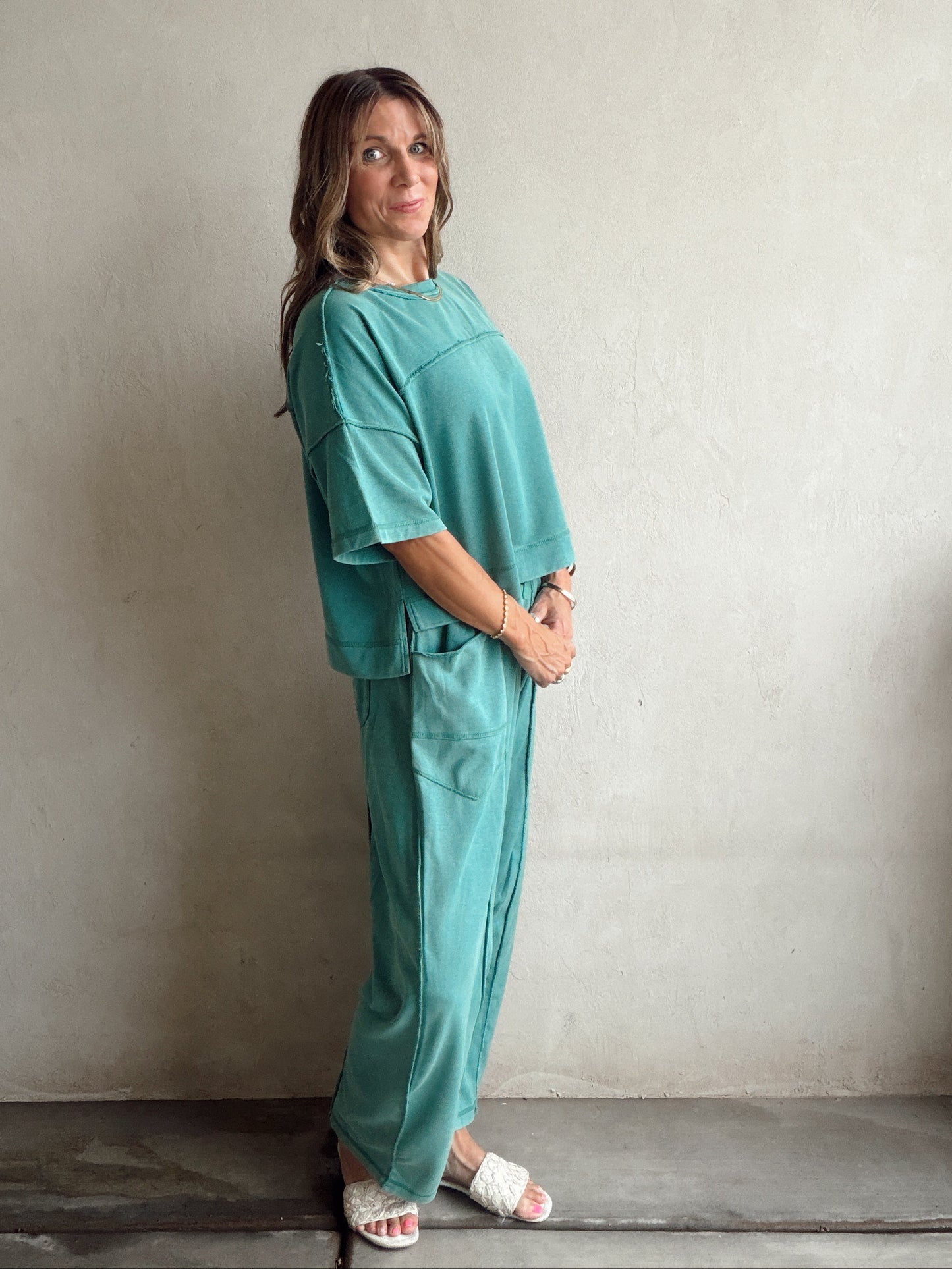 Clara Set in Teal