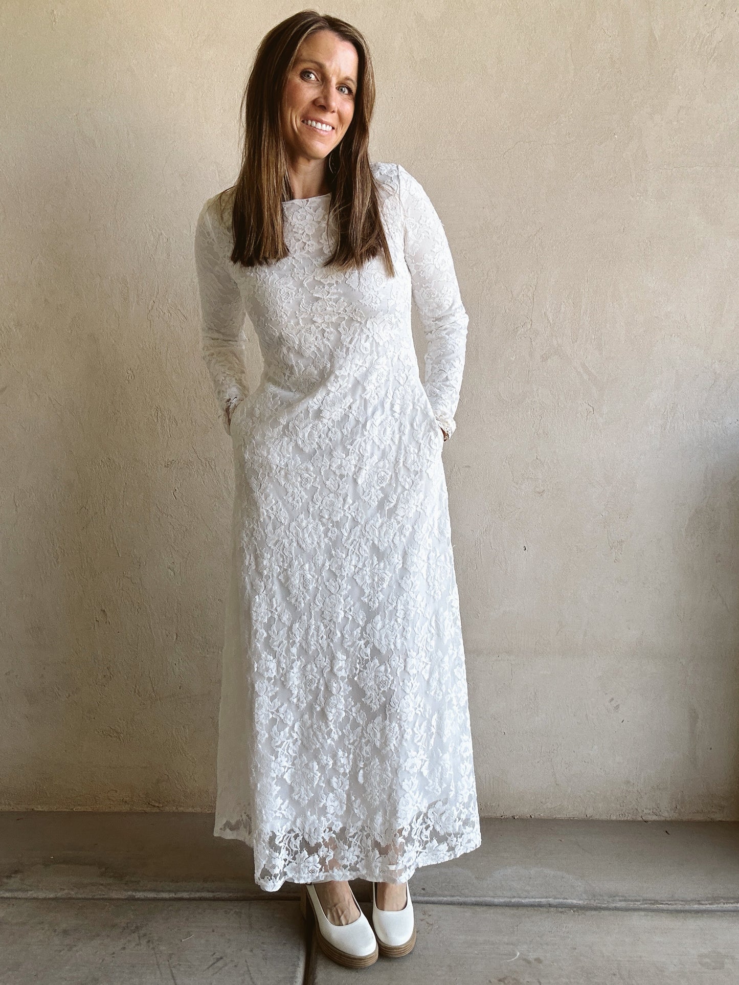 Kaylin Lace Dress in White