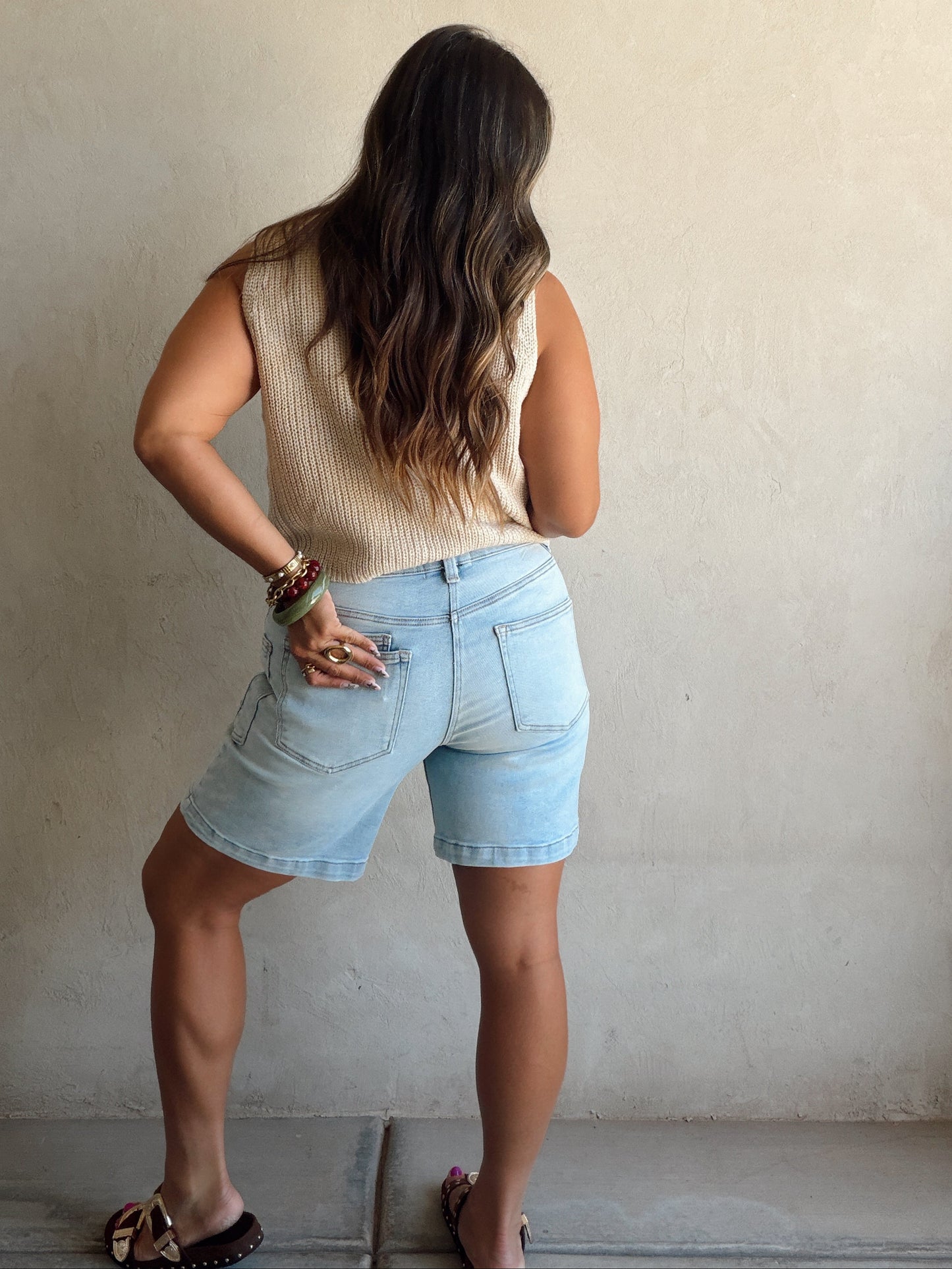 Liz Vest in Tan