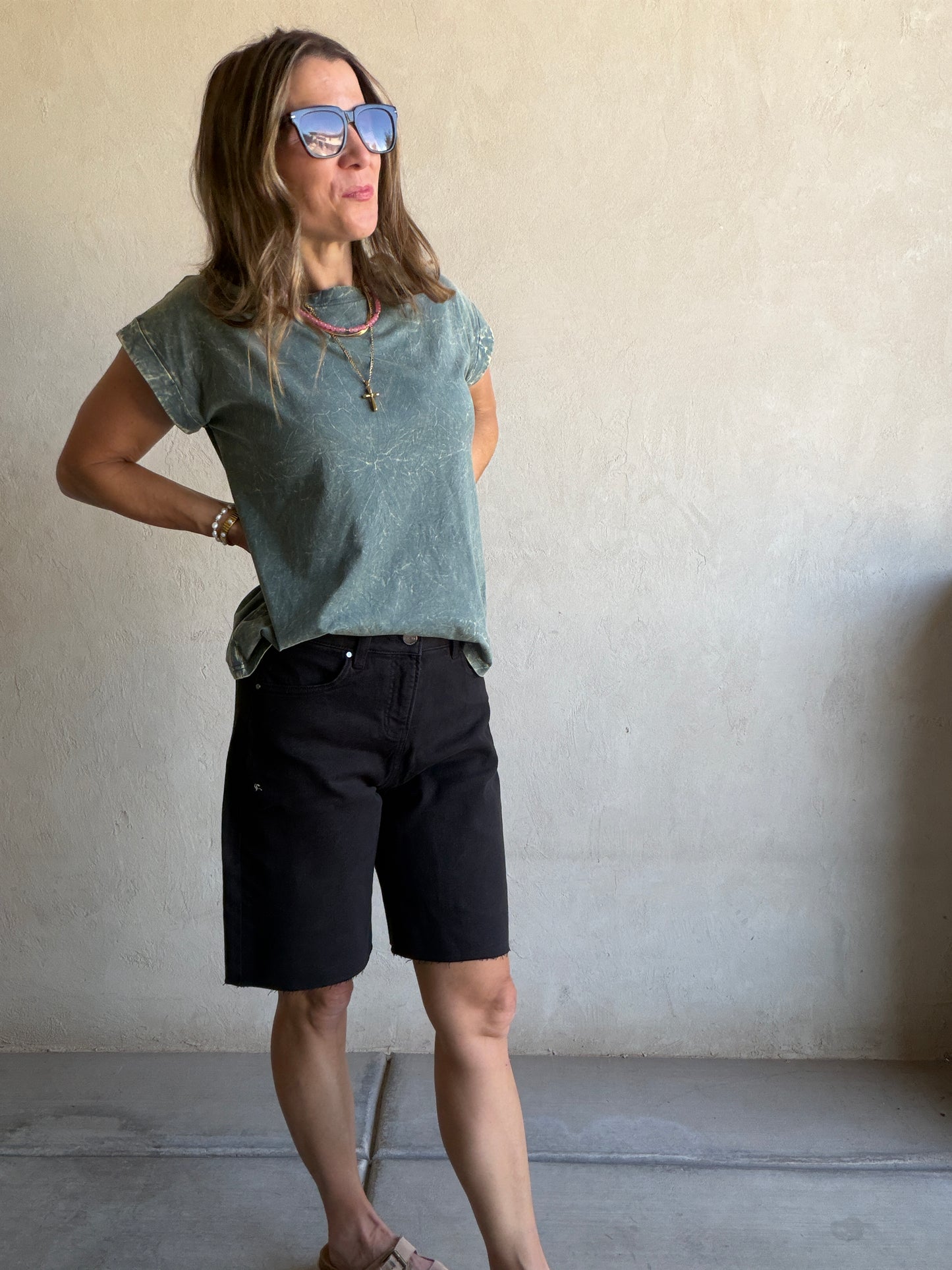 Charity Bermuda Shorts in Black