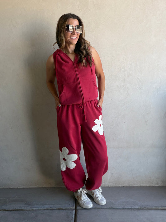 Flower Set in Red