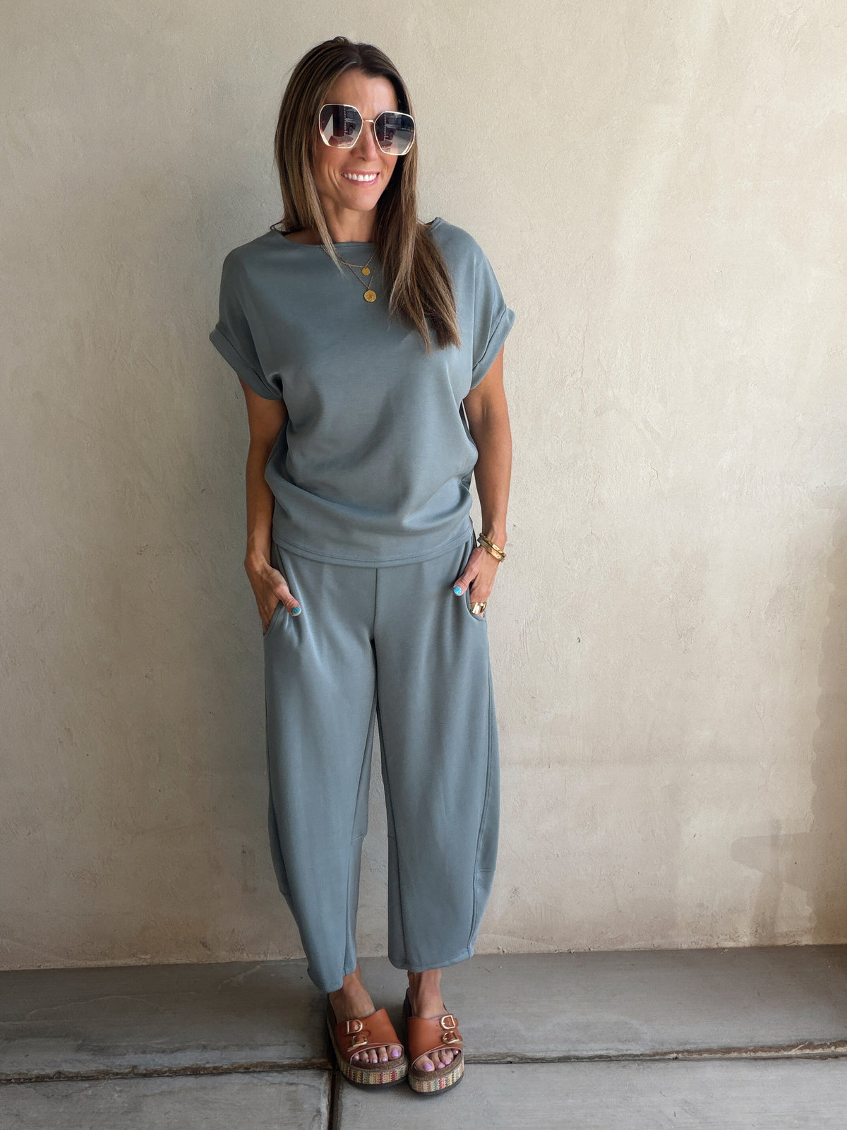 Keri Set in Ash Jade