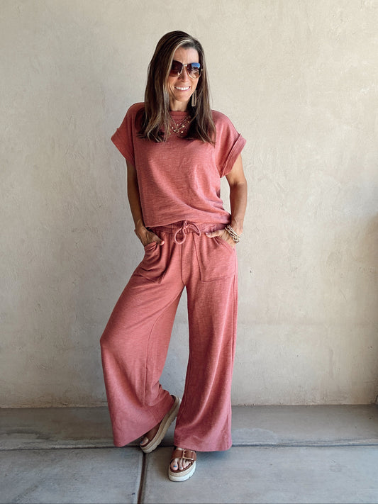 Vanessa Set in Dusty Rose